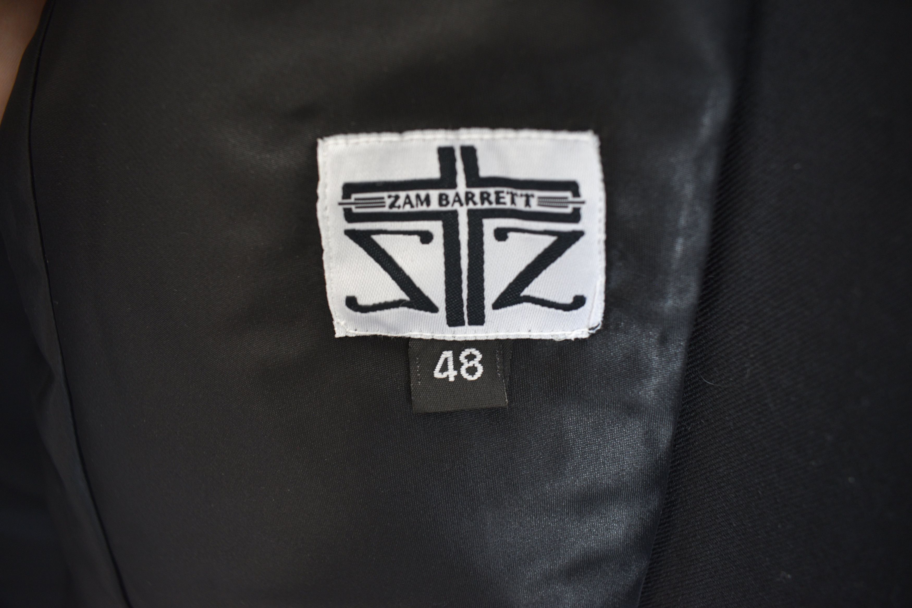 Zam Barrett Zam Barrett SS23 Sample Shawl Collar Light Black Wool Coat Size US M / EU 48-50 / 2 - 4 Thumbnail