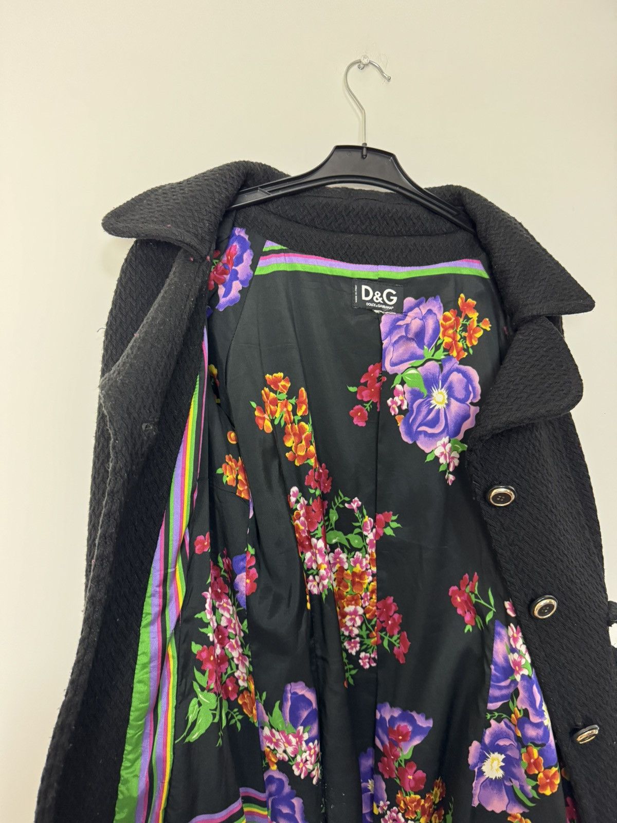 Dolce & Gabbana Dolce Gabbana Wool Coat “Floral” luxury design Made In Italy Size S / US 4 / IT 40 - 13 Thumbnail
