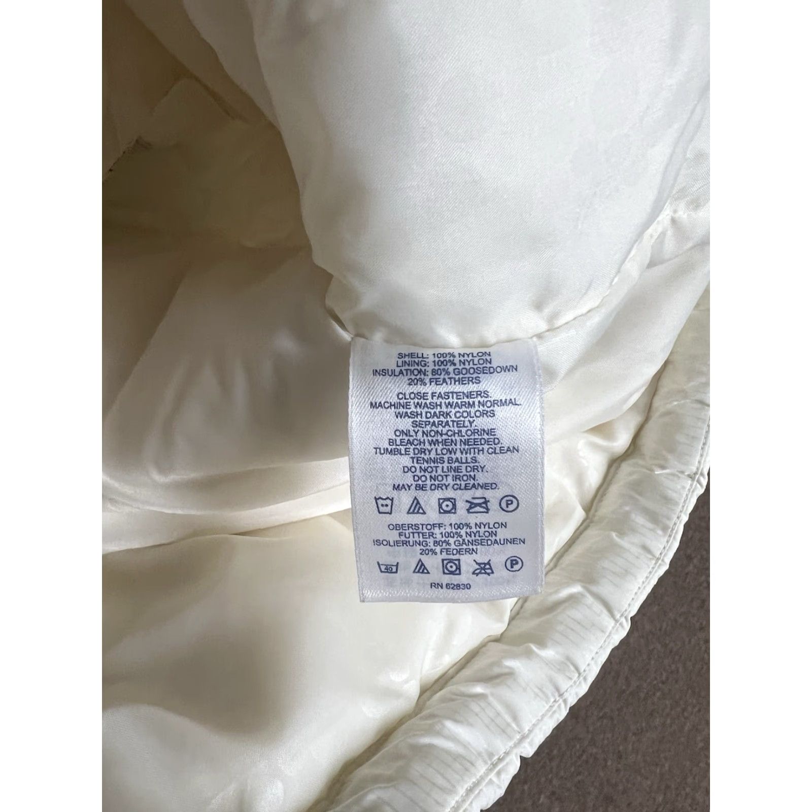 Lands' End Lands' End Down Puffer Vest Womens Size S Ivory Full Zip Size S / US 4 / IT 40 - 5 Thumbnail