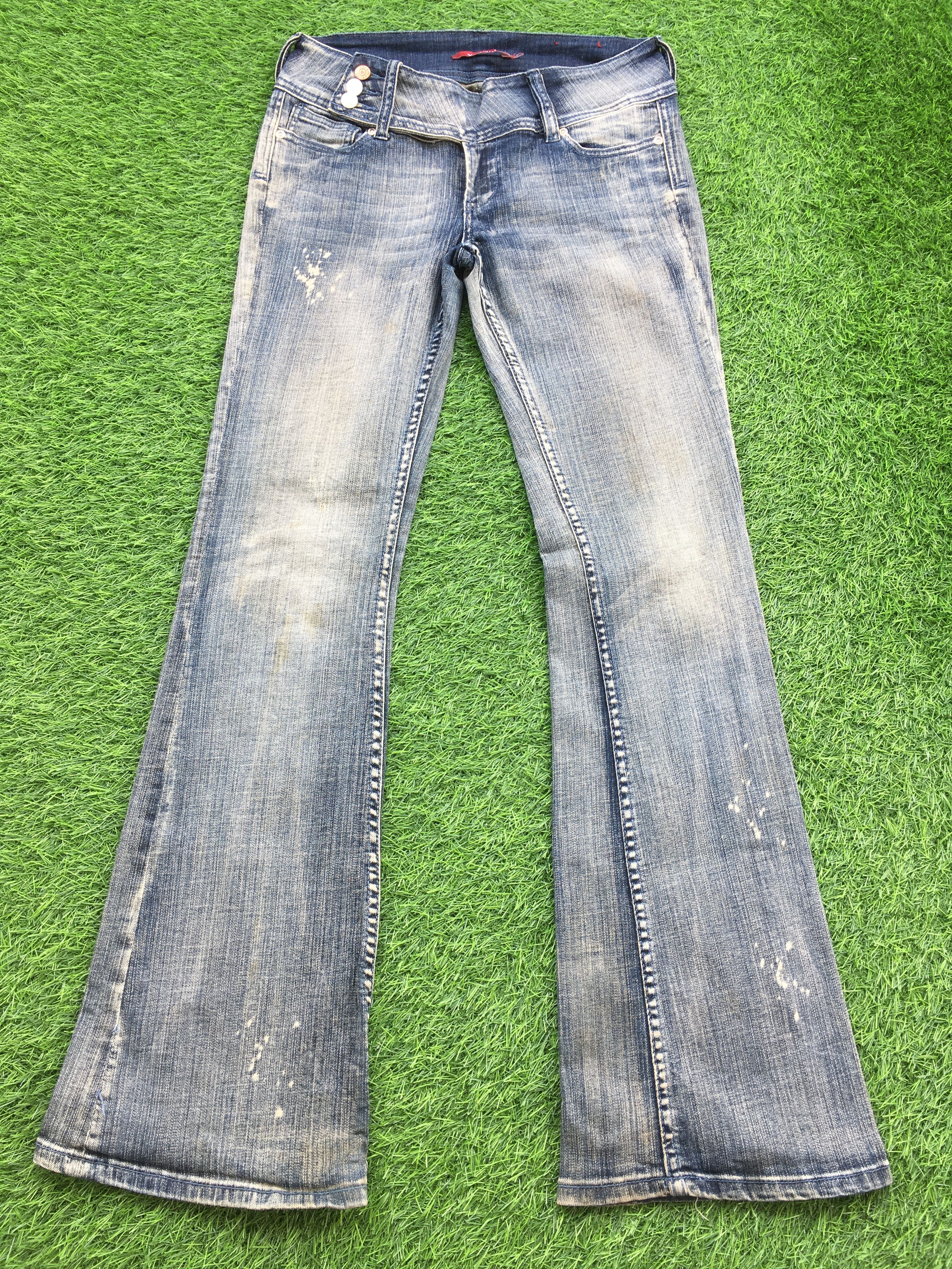 Japanese Brand Japanese Low Waist Flared Jeans #D-987 Size 29" - 1 Thumbnail
