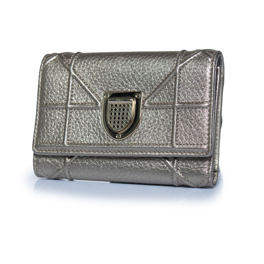 Dior Dior, Gold leather Diorama trifold wallet Size ONE SIZE - 1 Thumbnail