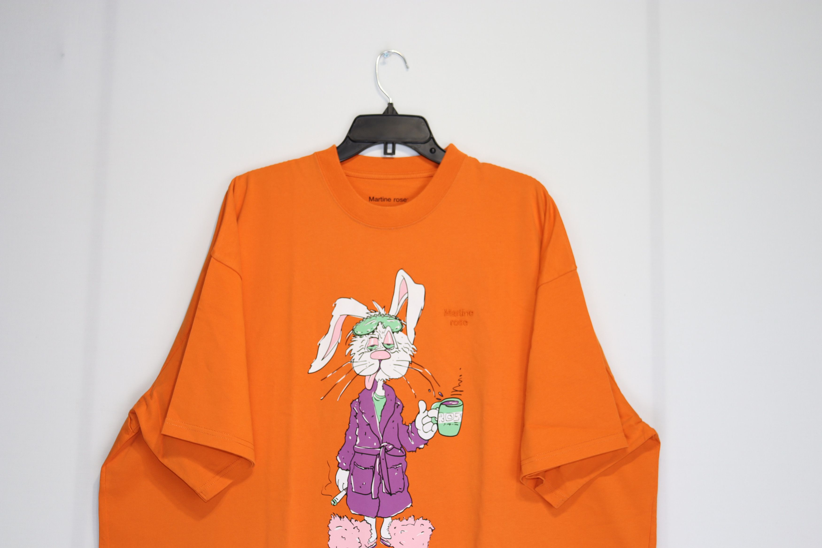 Martine Rose o1rshd1 Ready When you Are Bunny T-Shirt in Orange Size US XS / EU 42 / 0 - 3 Thumbnail