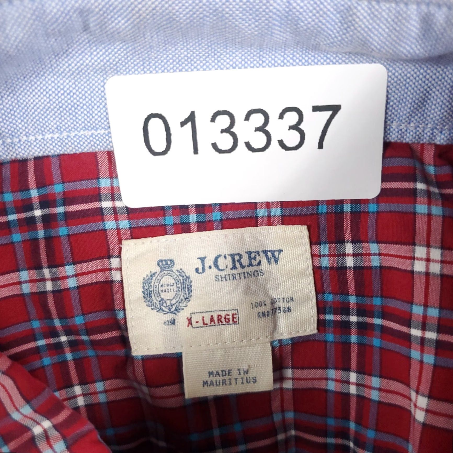 J.Crew J.CREW Shirt Plaid Red Casual Mens Long Sleeve Button-Up XL Size US XL / EU 56 / 4 - 6 Thumbnail