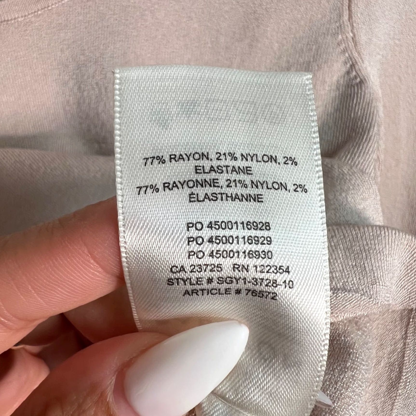 Vintage VINTAGE Babaton Cropped Top Women's Long Sleeve Knit Pink 2XS Casual Spring Summer Fall Size XXS / US 00 / IT 34 - 5 Thumbnail