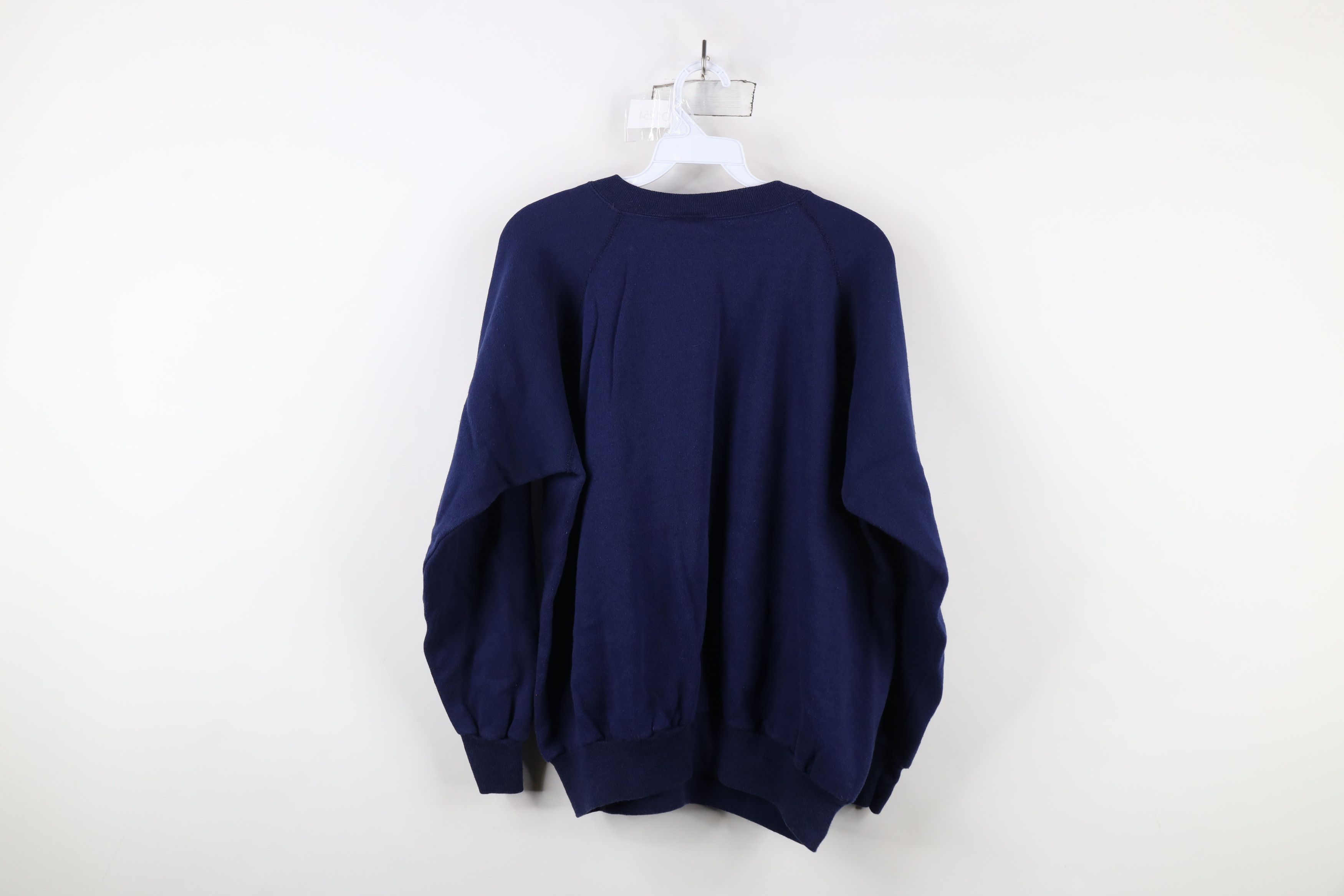 Vintage Vintage 70s 80s Streetwear Crewneck Sweatshirt Blue USA Size XL / US 12-14 / IT 48-50 - 8 Thumbnail