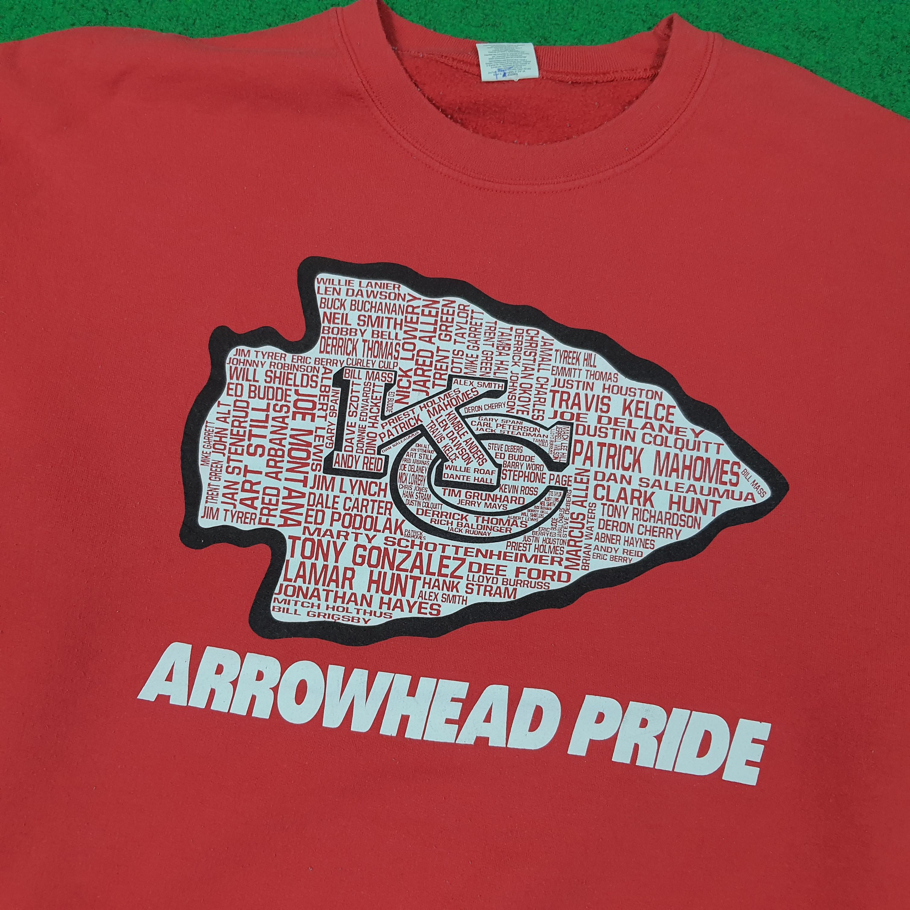 Vintage Vintage Arrowhead Pride Kansas City Chiefs NFL Team C268N13 Size US XL / EU 56 / 4 - 2 Thumbnail