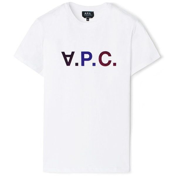 A.P.C. A.P.C. Multicolored VPC T-Shirt White Violet Size US XL / EU 56 / 4 - 1 Thumbnail
