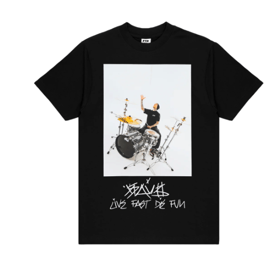 Famous Stars And Straps × Fuck The Population FTP + FAMOUS TRAVIS BARKER PHOTO TEE Black 2XL Size US XXL / EU 58 / 5 - 1 Preview