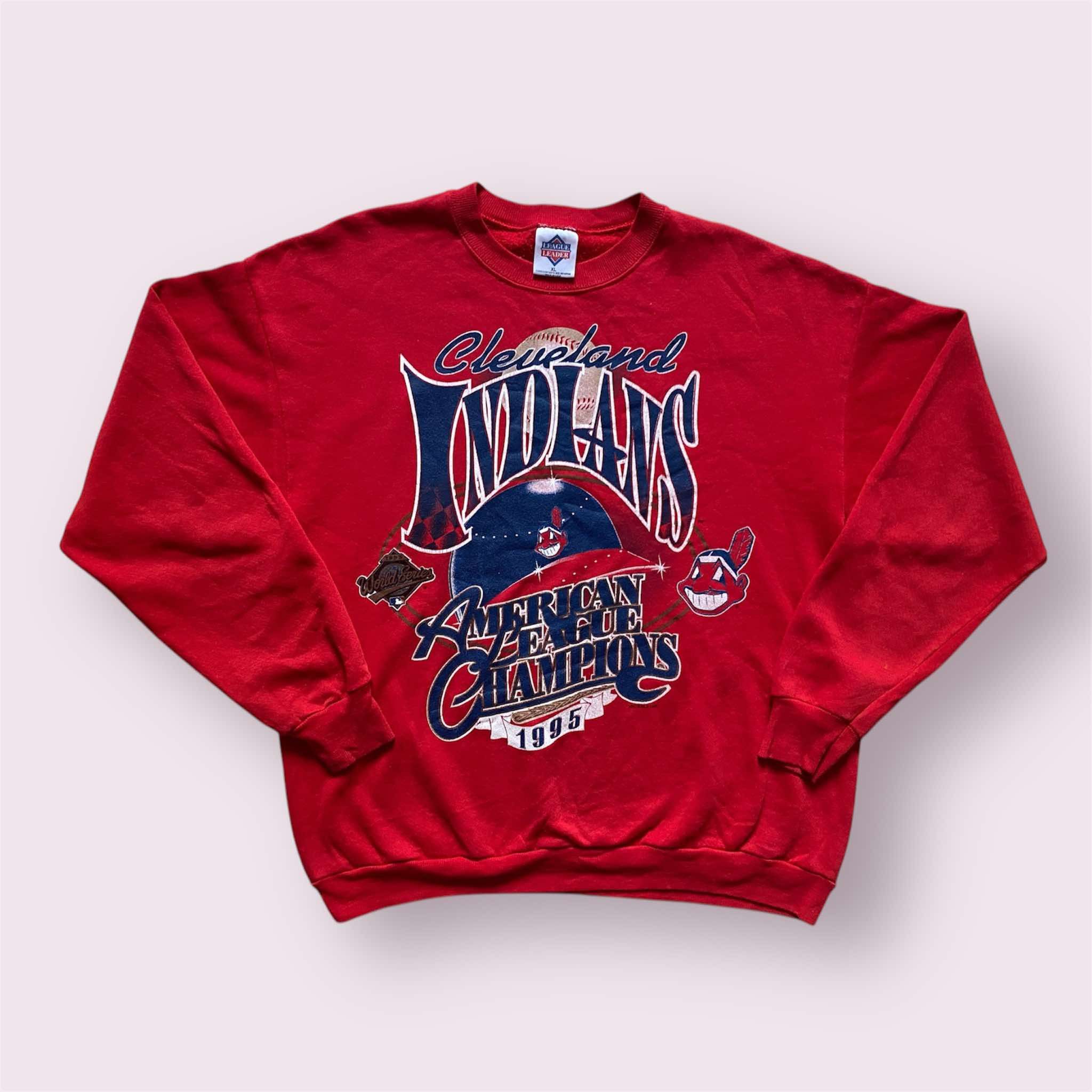 MLB × Vintage Vintage 1995 Cleveland Indians 1995 World Series Baseball Size US XL / EU 56 / 4 - 1 Thumbnail