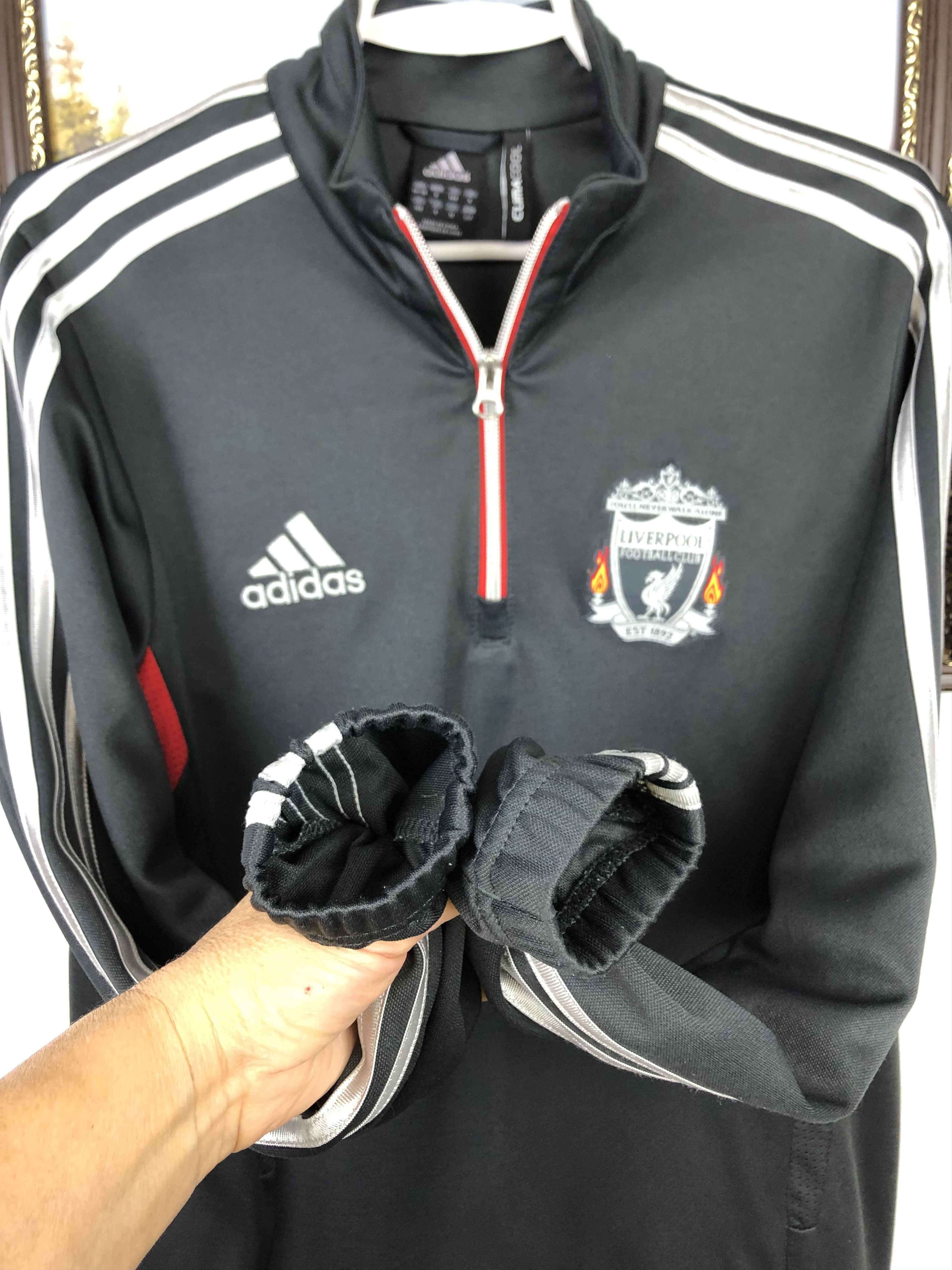 Adidas Vintage Liverpool Football Jacket Soccer Sweatshirt Track Size US S / EU 44-46 / 1 - 5 Thumbnail