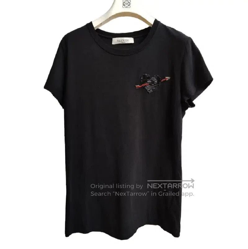 Valentino Valentino Black Cotton Print Short Sleeve T-shirt . Size M / US 6-8 / IT 42-44 - 2 Thumbnail
