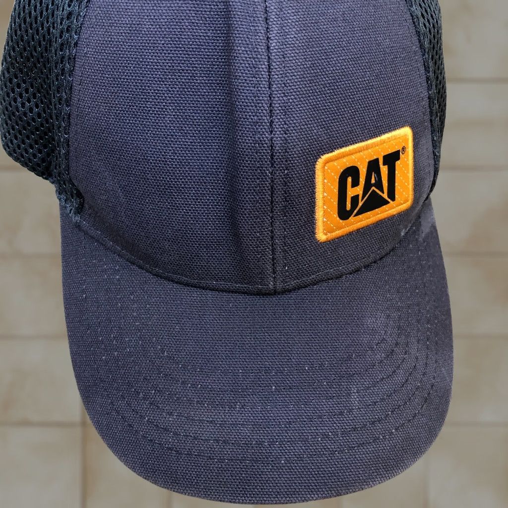 Vintage VINTAGE CAT Caterpillar Trucker Hat Men One Size Grey Adjustable Cap Size ONE SIZE - 1 Thumbnail