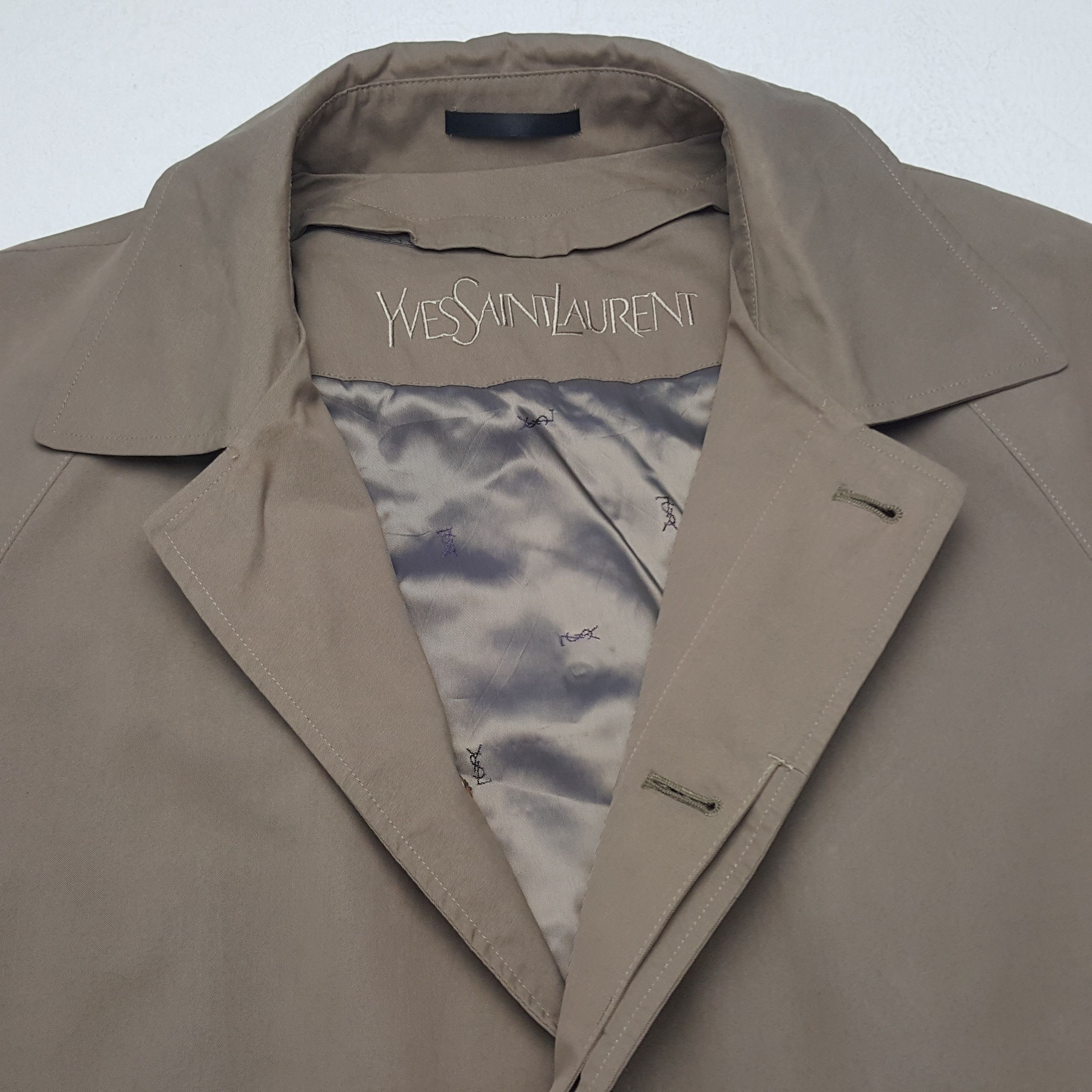 Vintage × Yves Saint Laurent Vintage Yves Saint Laurent Trench Coat Jacket Size US L / EU 52-54 / 3 - 4 Thumbnail
