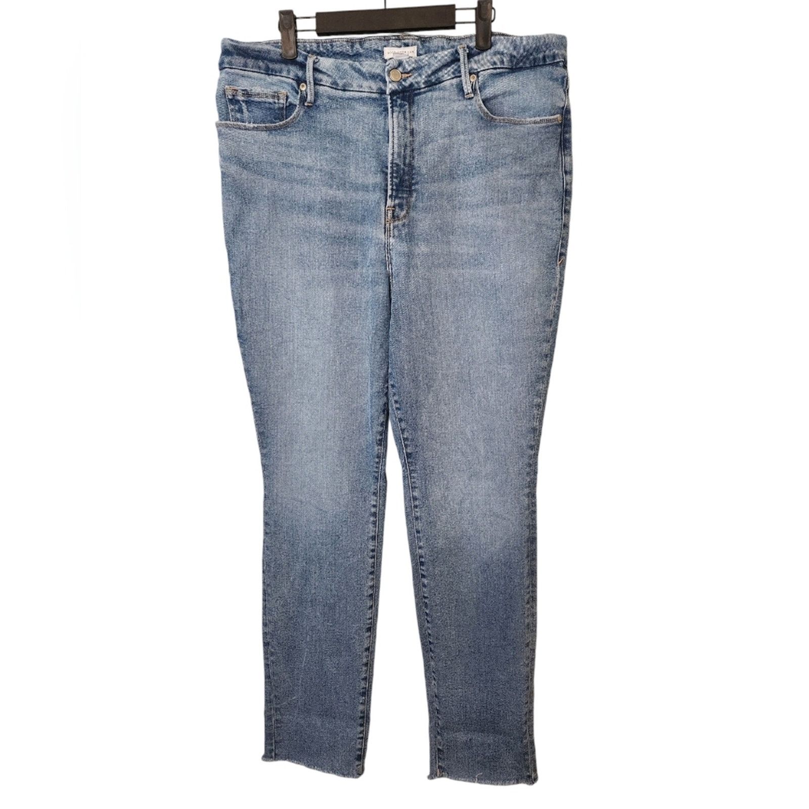 Good American Good American Good Curve Straight Leg Jeans 16 Size 38" / US 16 / IT 52 - 1 Thumbnail