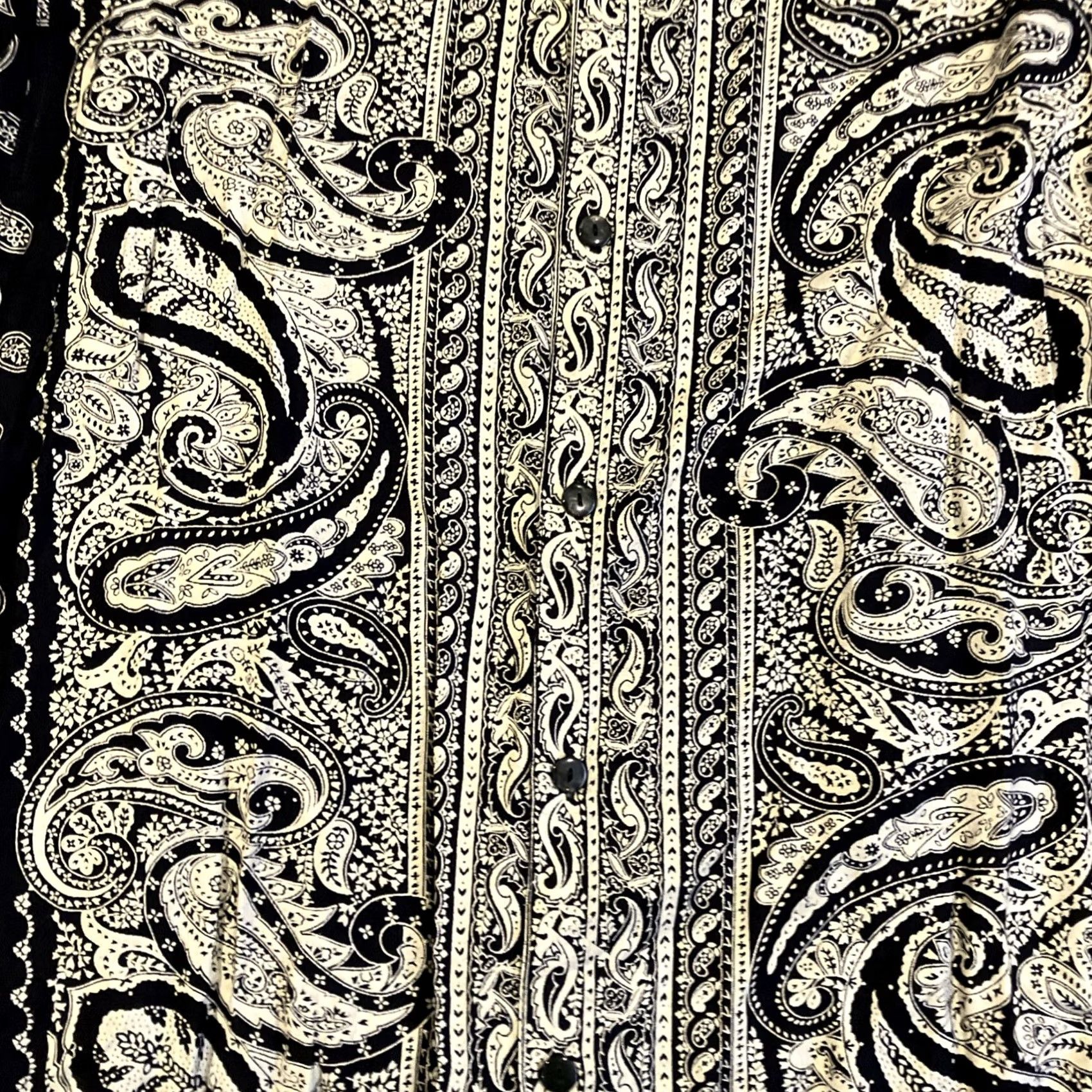 Vintage VINTAGE Gooch Shirt Medium Paisley Print Rayon Long Sleeve Button Down Size US M / EU 48-50 / 2 - 2 Thumbnail