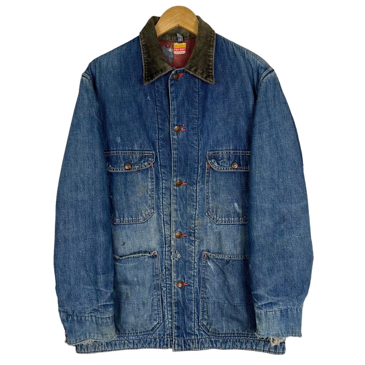 JCPenney 🔥 TRUE VINTAGE 1950s PAY DAY PENNY'S BLANKET CHORE JACKET Size US M / EU 48-50 / 2 - 4 Thumbnail