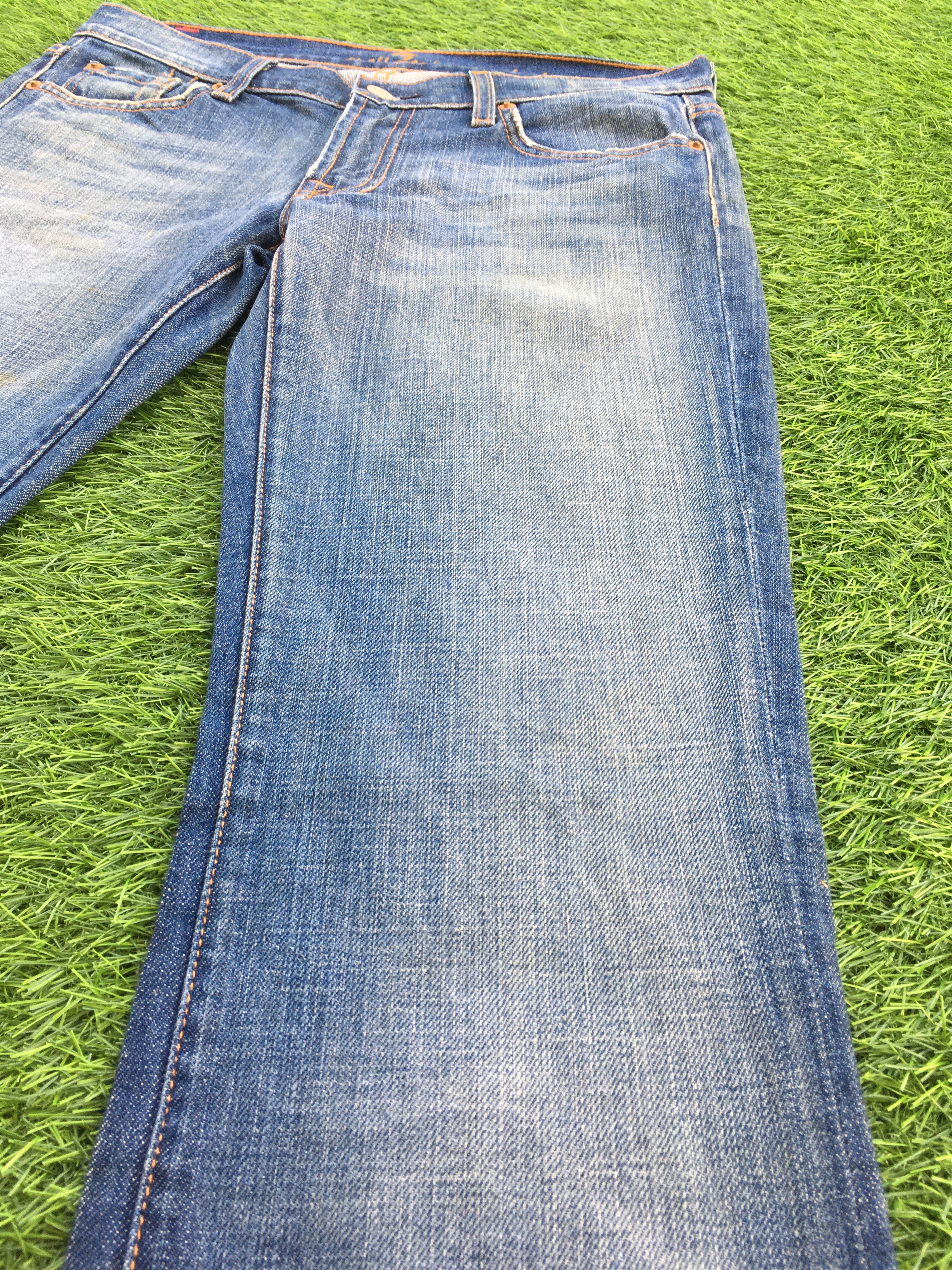 Designer × Jean Distressed Faded Blue Bootcut Jeans D-950 Size 28" / US 6 / IT 42 - 5 Thumbnail