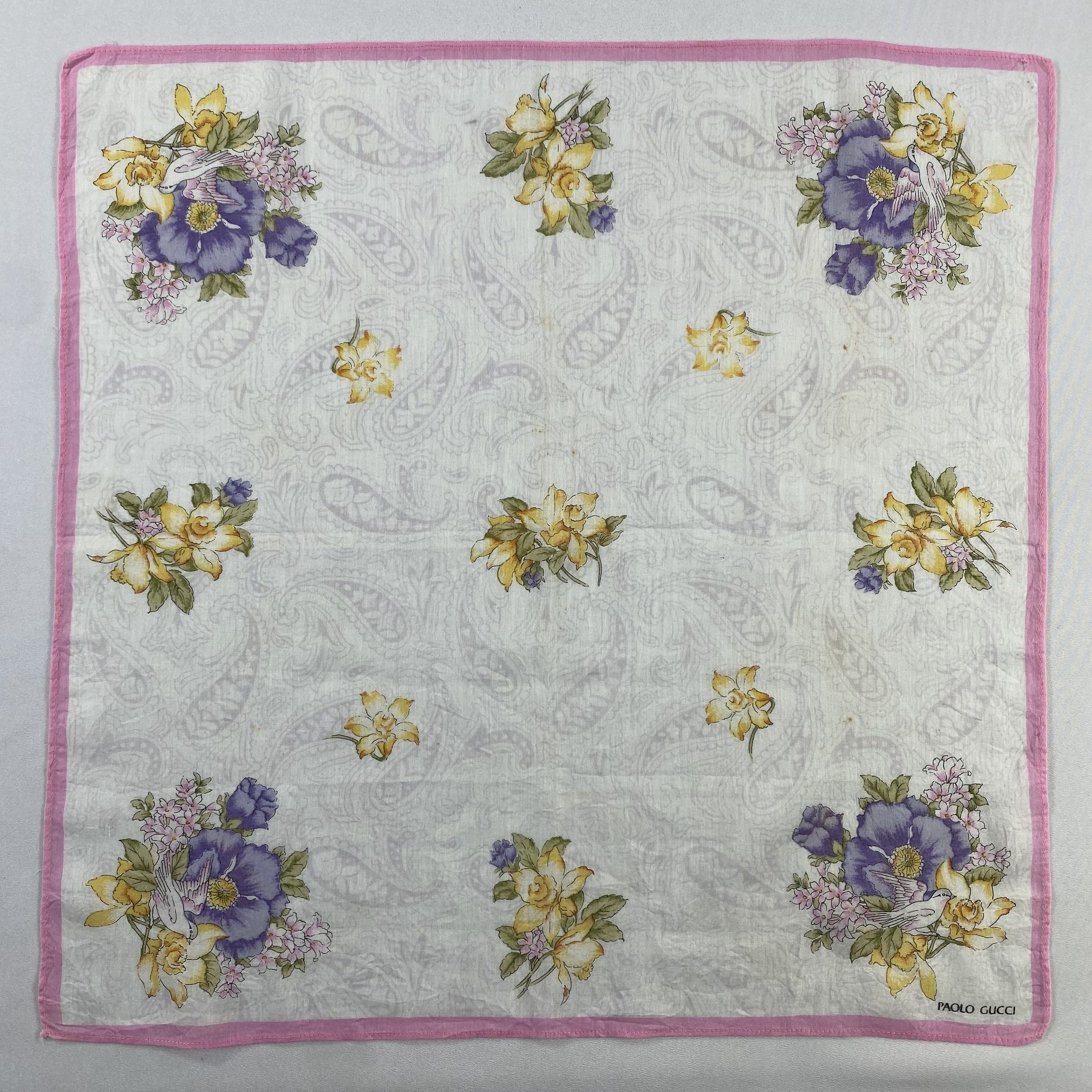 Paolo Gucci × Vintage Paolo Gucci Handkerchief / Bandana / Handkerchief-P1938 Size ONE SIZE - 1 Thumbnail