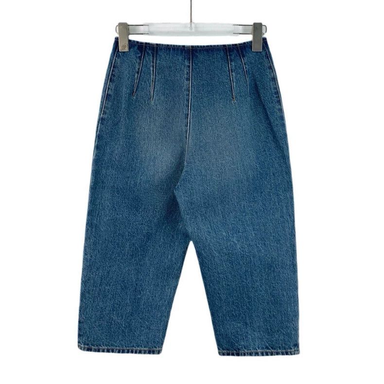 Chanel Chanel Blue washed cotton denim wide-leg trousers Size 24" / US 00 / IT 34 - 2 Thumbnail