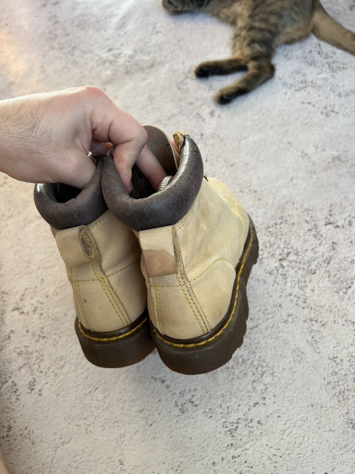 Dr. Martens × Vintage 80s🔥Dr.Martens vintage hole steel toe boot Made in England Size US 7.5 / EU 40-41 - 8 Thumbnail