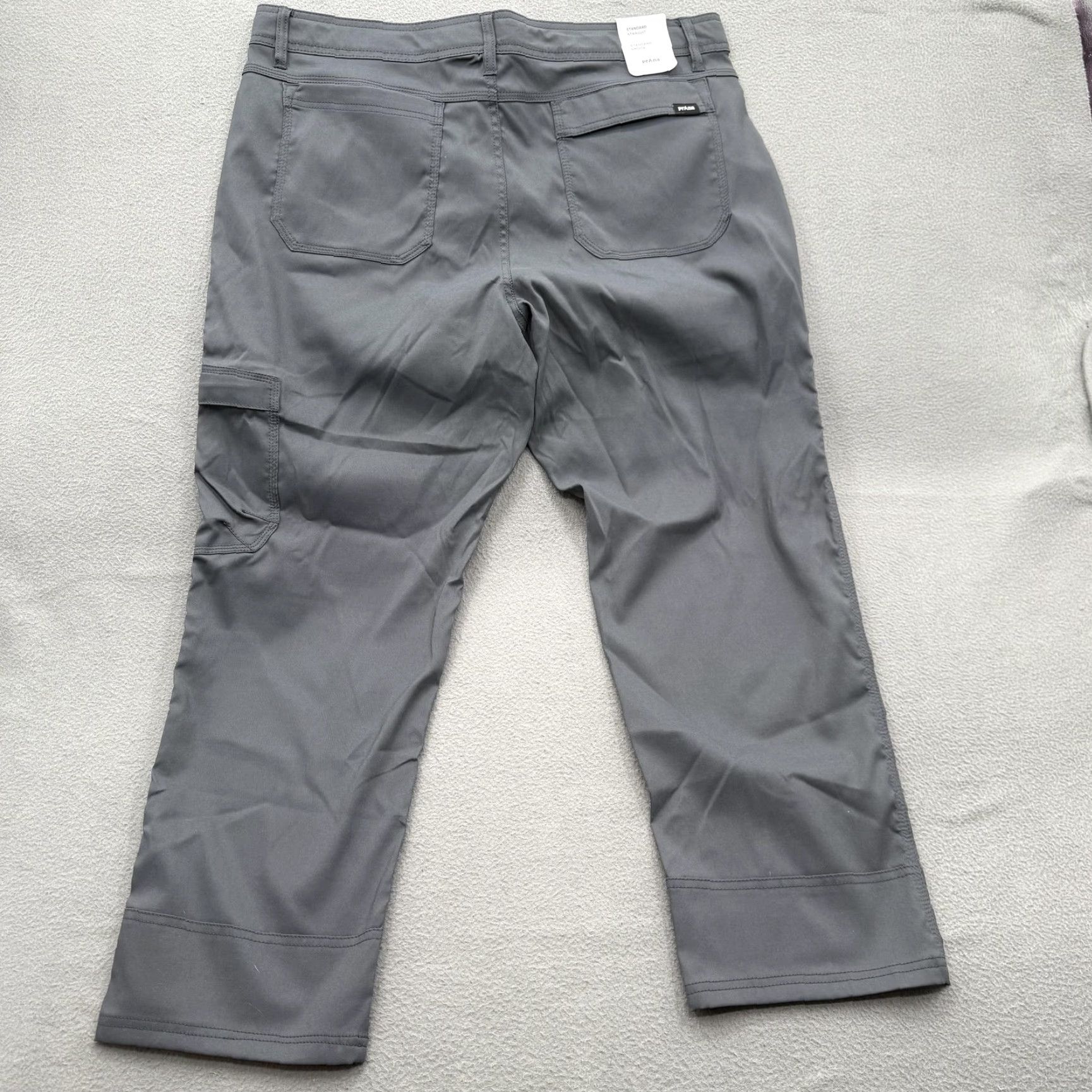 Prana prAna Stretch Zion Standard Pant Mens 38x28 Gray Nylon Hiking Outdoor Pants Size US 38 / EU 54 - 2 Thumbnail