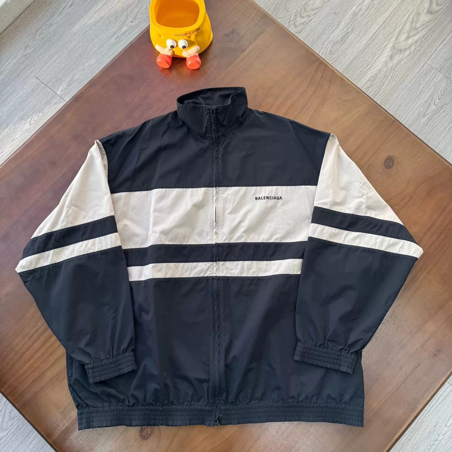 Balenciaga Balenciaga School Uniform Zip Jacket Black & Gray 44 Size US S / EU 44-46 / 1 - 1 Thumbnail