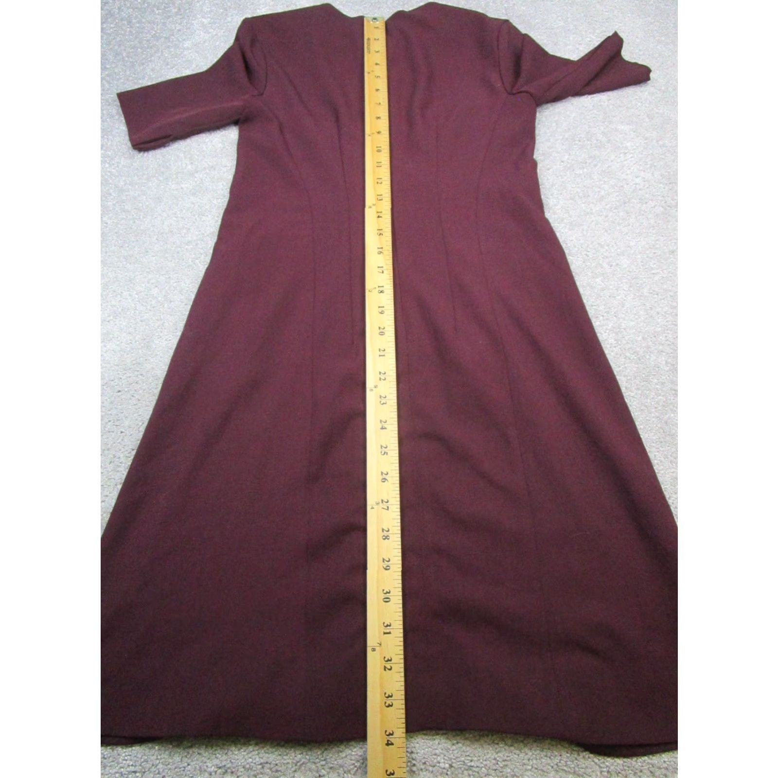 M.M.LaFleur MM.LaFleur Dress Womens 0 Petite Burgundy Bodycon Dress Size XS / US 0-2 / IT 36-38 - 7 Thumbnail
