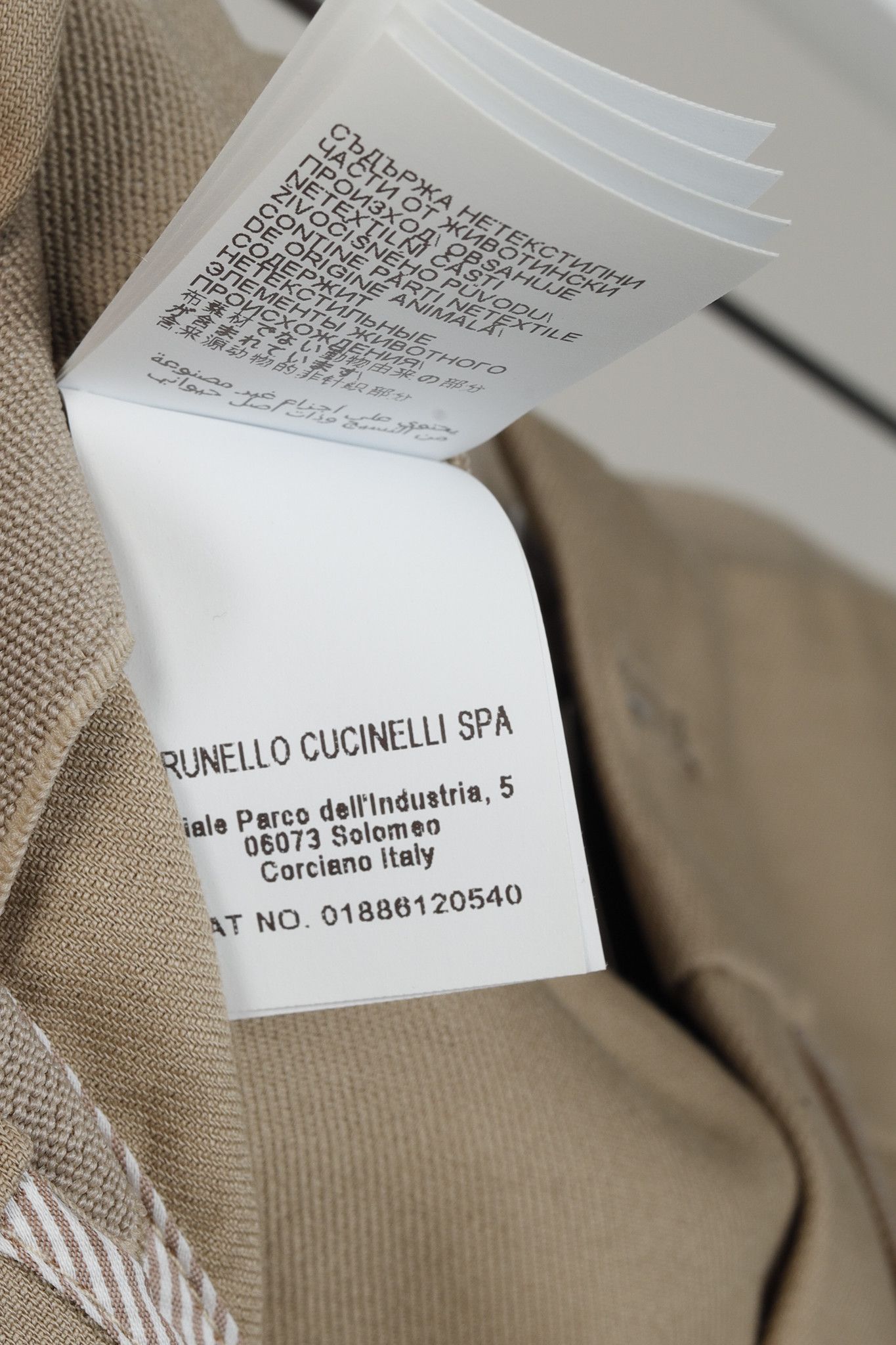 Brunello Cucinelli Brunello Cucinelli Monili Bead Khaki Pants Size 33" - 15 Thumbnail