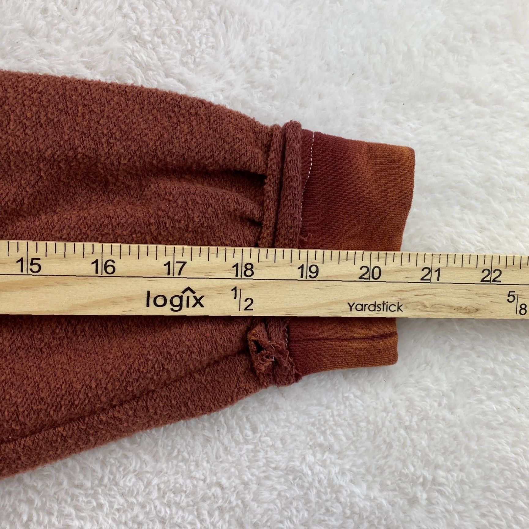 BKE VINTAGE NEW BKE Pieced Waffle Knit Medium Top Long Sleeve Front Pocket Rust Oversized Size M / US 6-8 / IT 42-44 - 5 Thumbnail