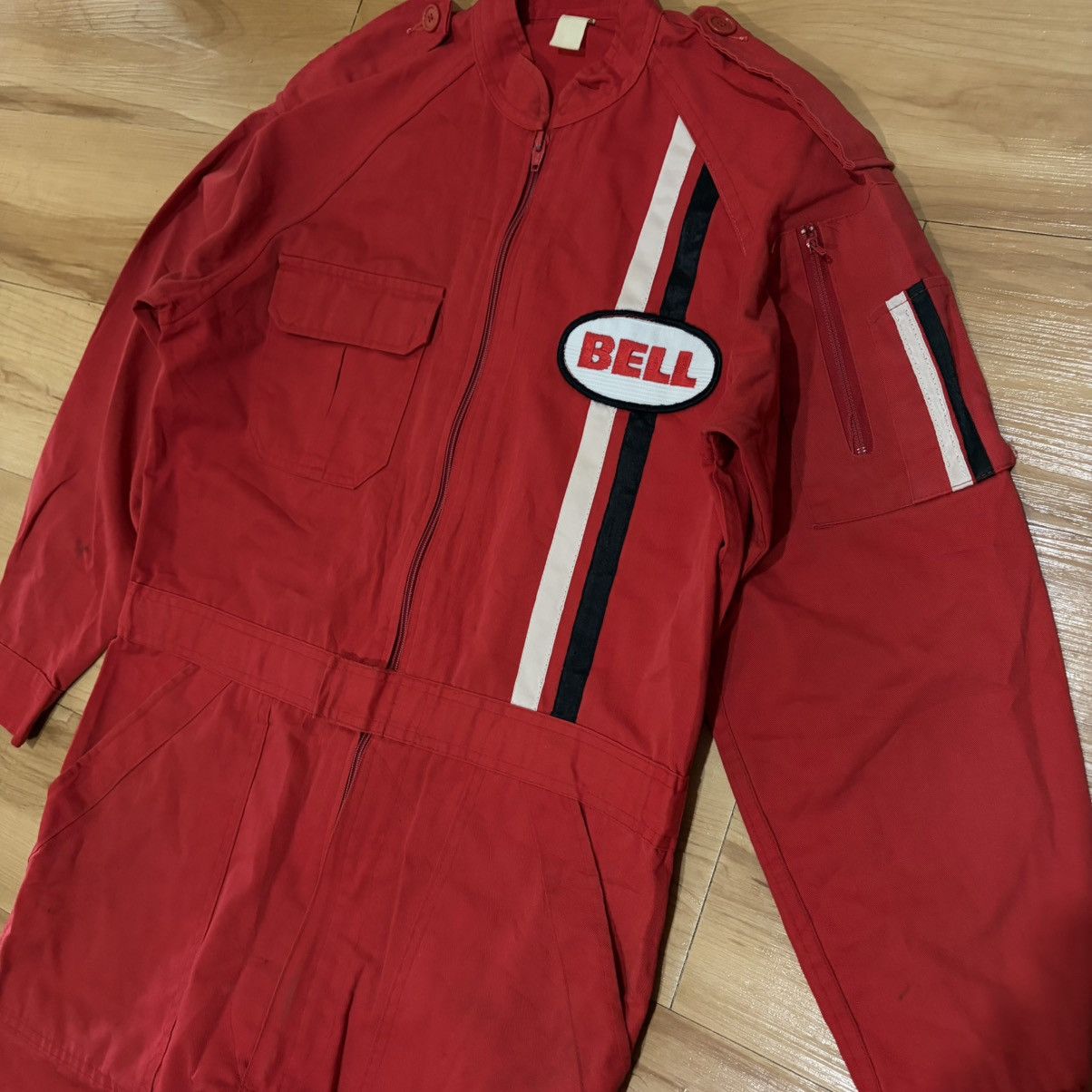 Gear for Sports Vintage Bell Racing Coveralls Red Workwear Jumpsuit Rare Size US 36 / EU 52 - 2 Thumbnail