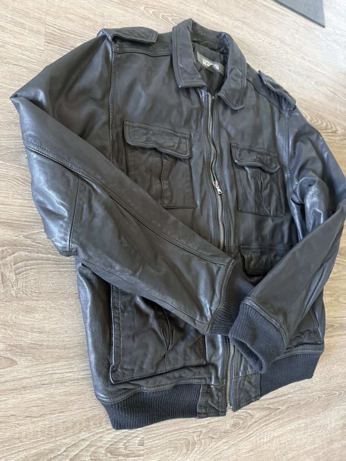Kenneth Cole James Dean Biker Zipper Leather Jacket Size US M / EU 48-50 / 2 - 6 Thumbnail