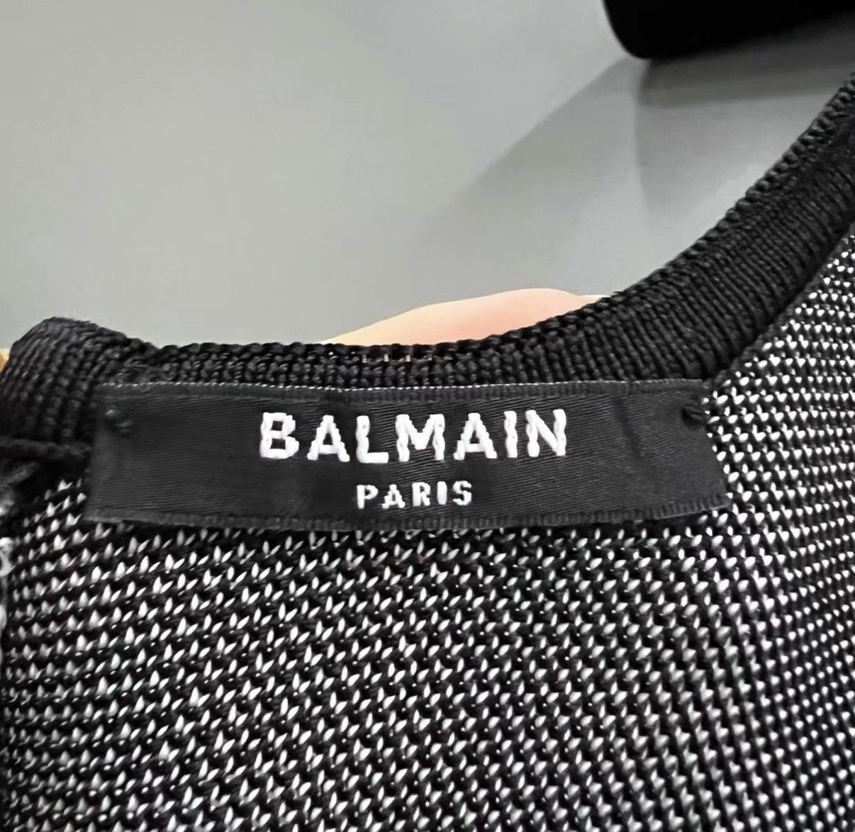 Balmain Balmain Black and White Houndstooth Slip Dress J41 Size S / US 4 / IT 40 - 3 Thumbnail
