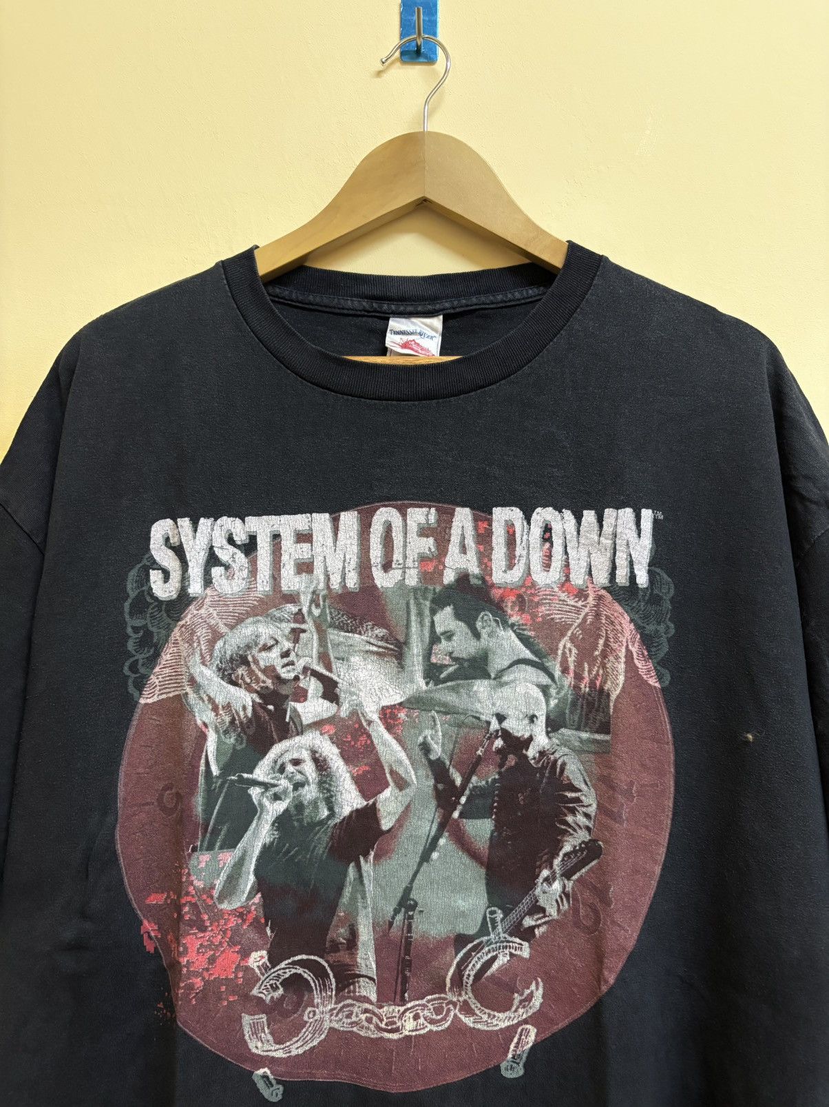 Band Tees Vintage System Of A Down Line Up Band T-Shirt Size US XXL / EU 58 / 5 - 2 Thumbnail