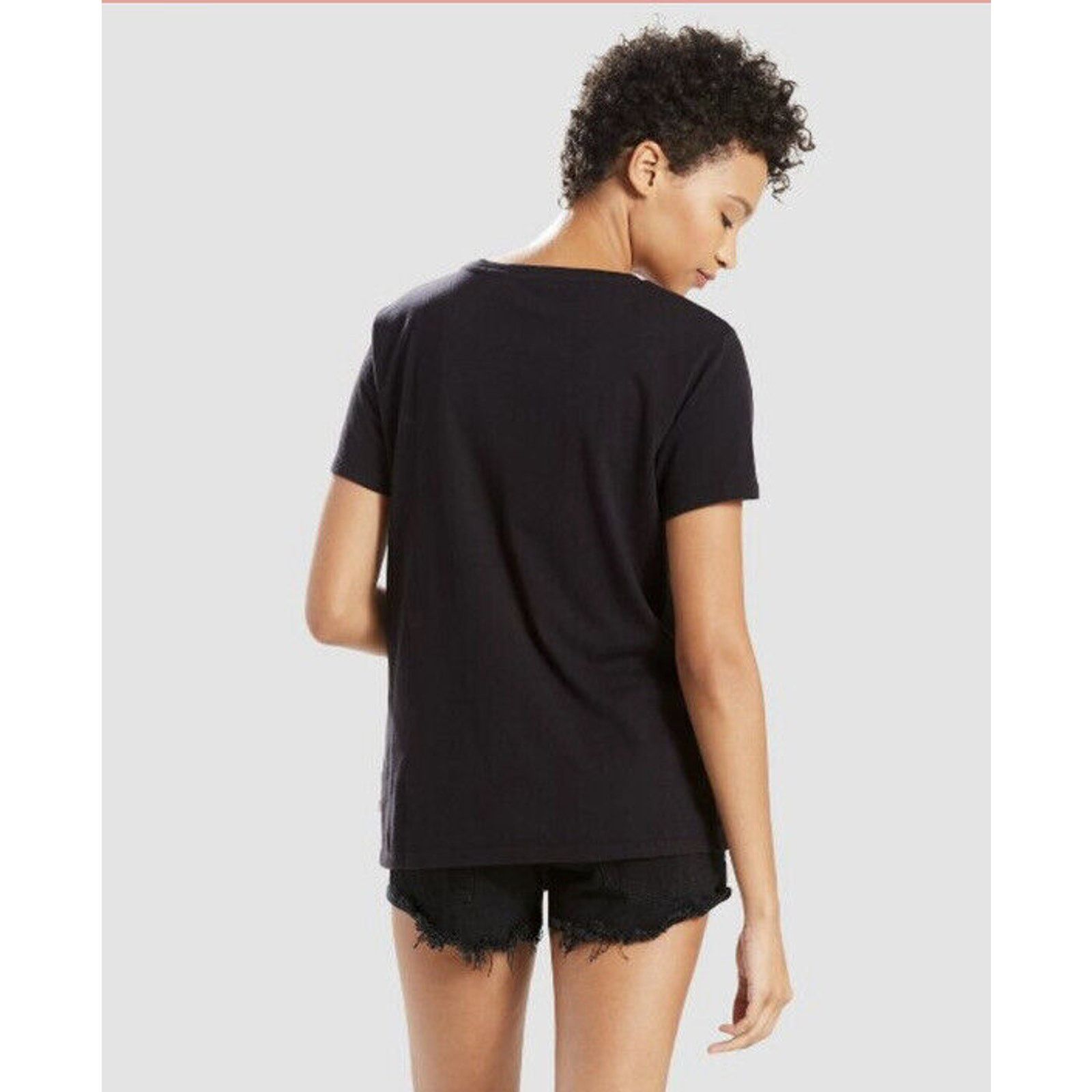 Levi's iconic Logo Women Perfect Tee-Shirt short sleeve classic Top Size M / US 6-8 / IT 42-44 - 5 Thumbnail