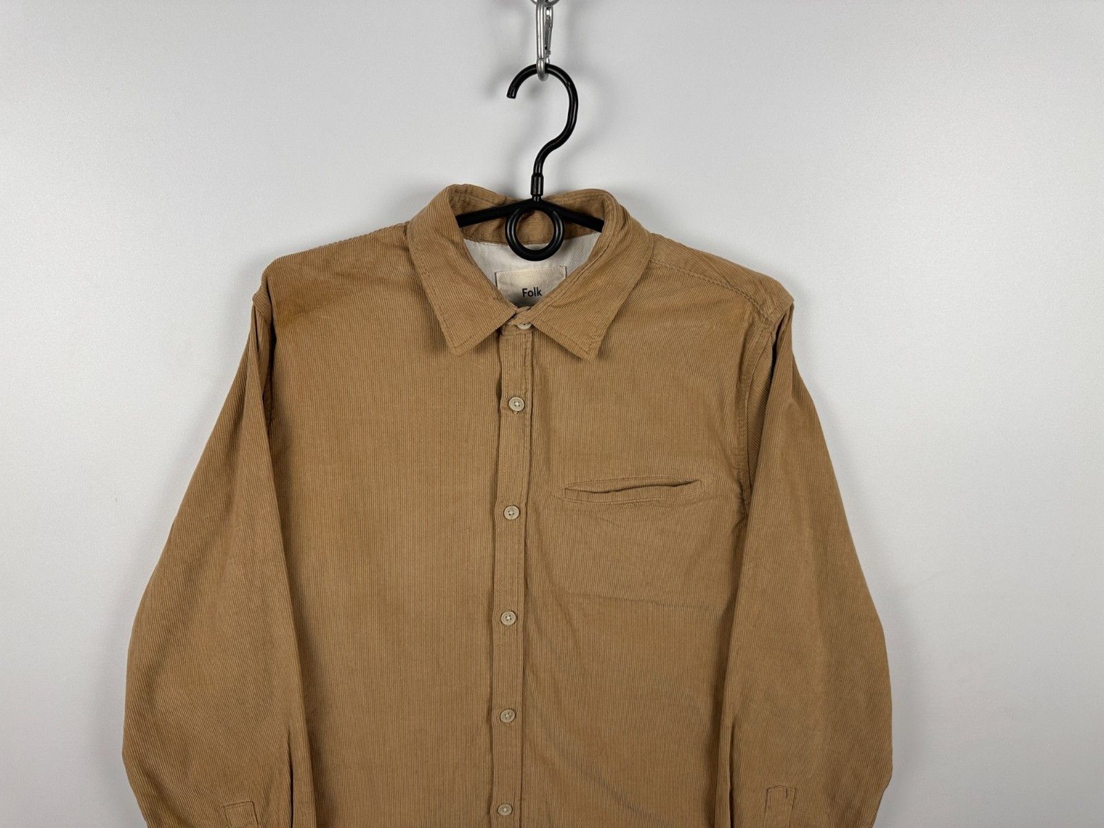 Folk Folk Corduroy Beige Shirt Button Down Long Sleeve Size 3 Size US L / EU 52-54 / 3 - 2 Thumbnail