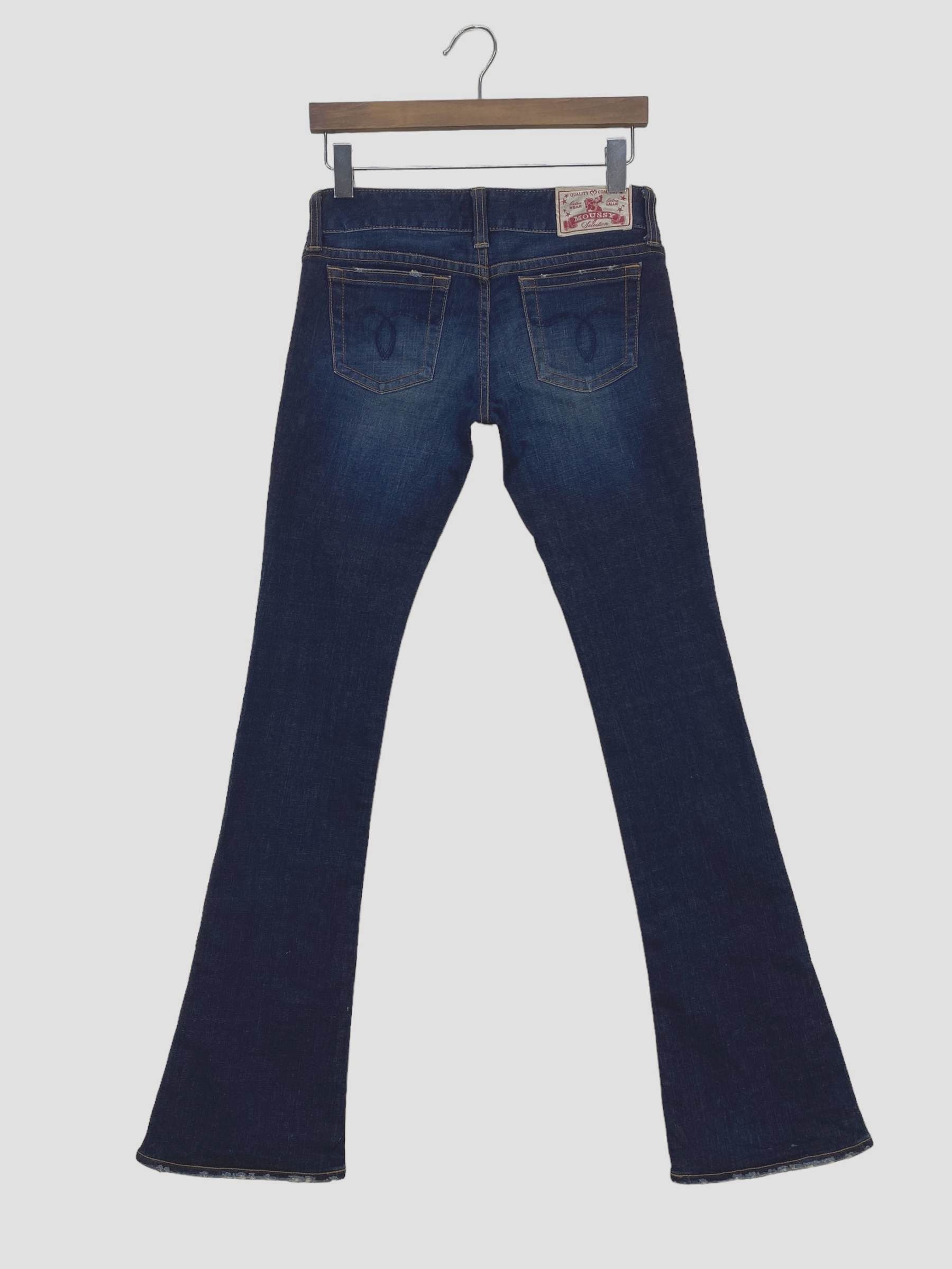 image of Moussy Flare Jeans in Blue, Women's (Size 26)