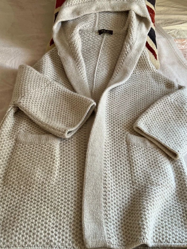 Loro Piana LORO PIANA Cashmere knit overcoat Size S / US 4 / IT 40 - 1 Thumbnail