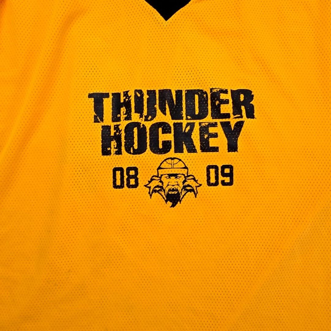 Other Thunder Hockey Jersey 08 09 Yellow Mesh Graphic Shirt XL Size US XL / EU 56 / 4 - 3 Thumbnail