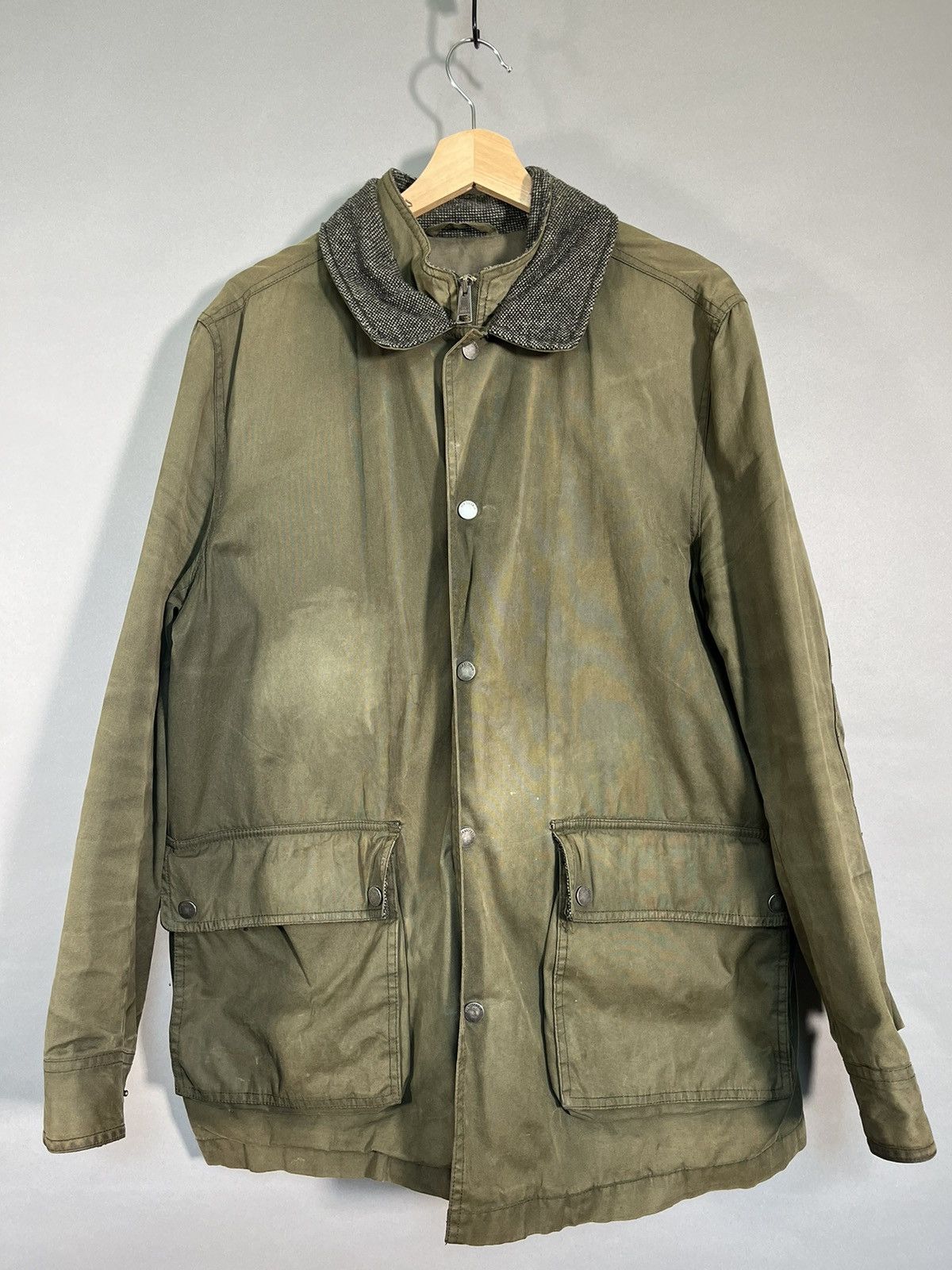 Ben Sherman × Vintage Ben Sherman Faded Bomber Military Style Jacket Size US L / EU 52-54 / 3 - 9 Thumbnail