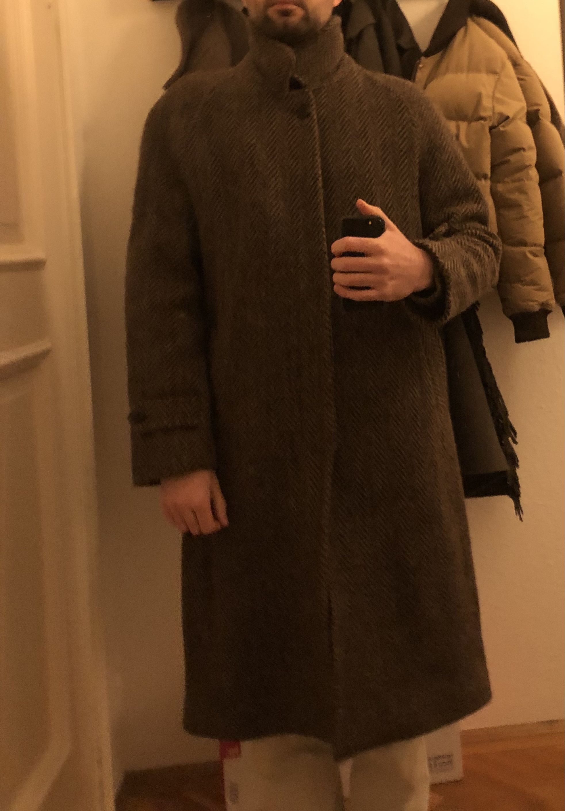 Rubinacci Rubinacci Raglan Tweed Coat (50) Size US M / EU 48-50 / 2 - 7 Thumbnail