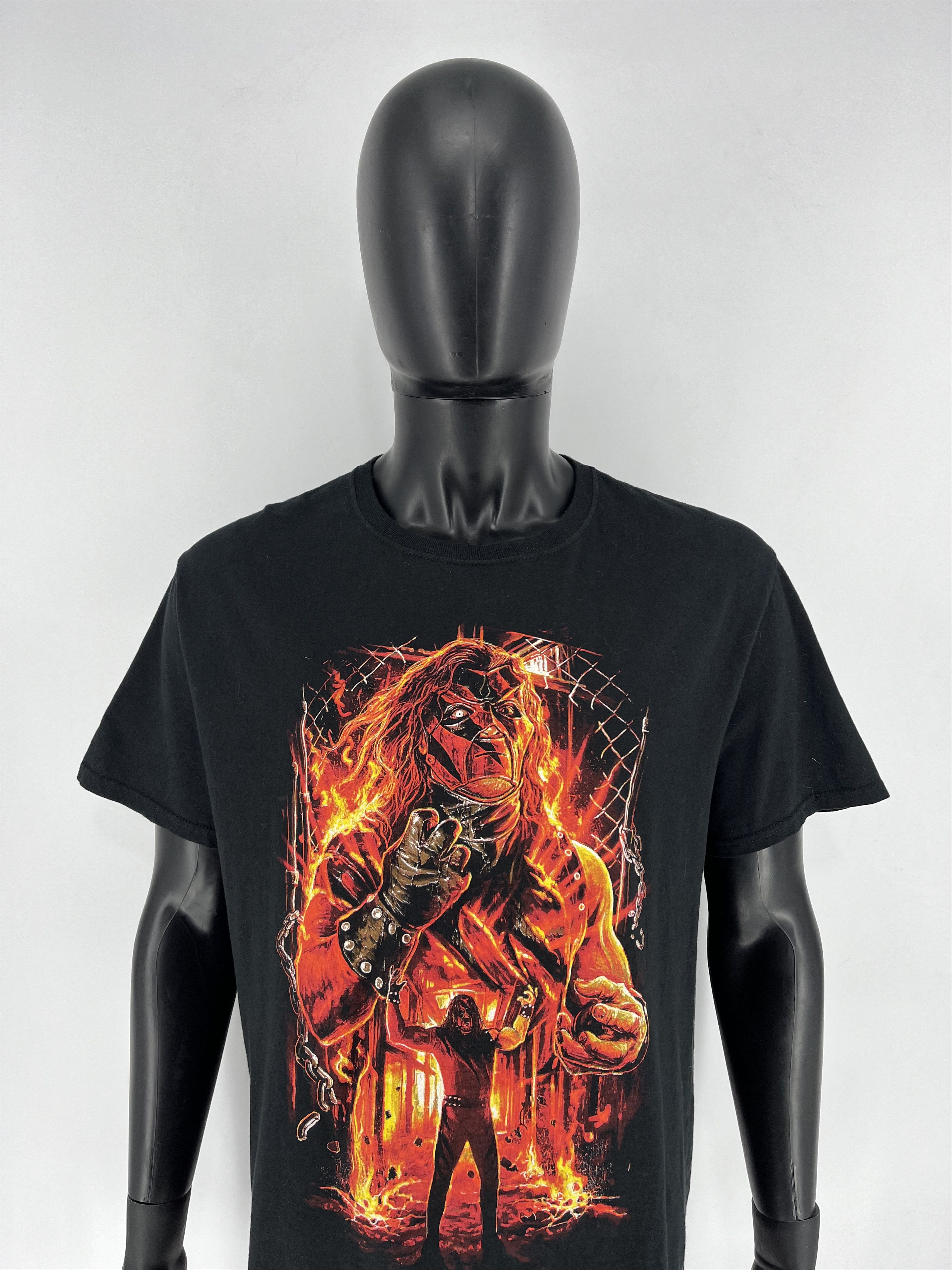 WWE × WWF WWE Authentic Kane Shirt Large Pro Wrestling Glenn Jacobs Size US XL / EU 56 / 4 - 1 Thumbnail