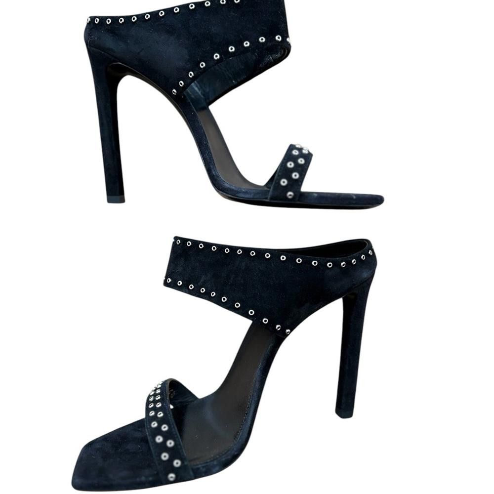 Yves Saint Laurent Saint Laurent Leather Mica 105 Stud Mule Black Size 6.5 Size US 6.5 / IT 36.5 - 6 Thumbnail