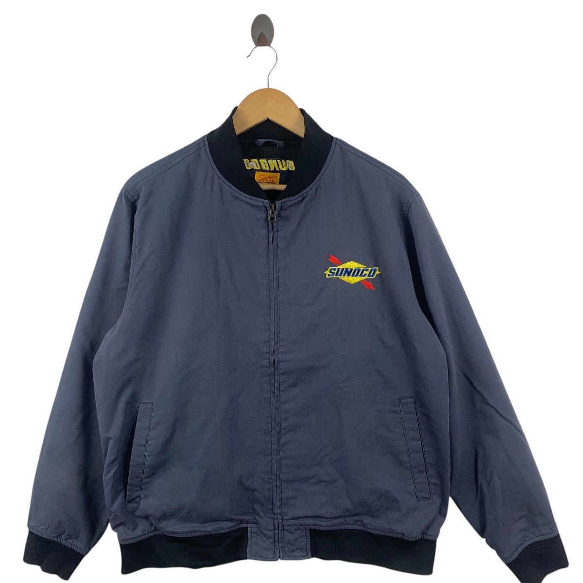 Vintage Vintage SUNOCO ENGINE OIL Racing Team Motorsport Jacket Size US L / EU 52-54 / 3 - 3 Thumbnail