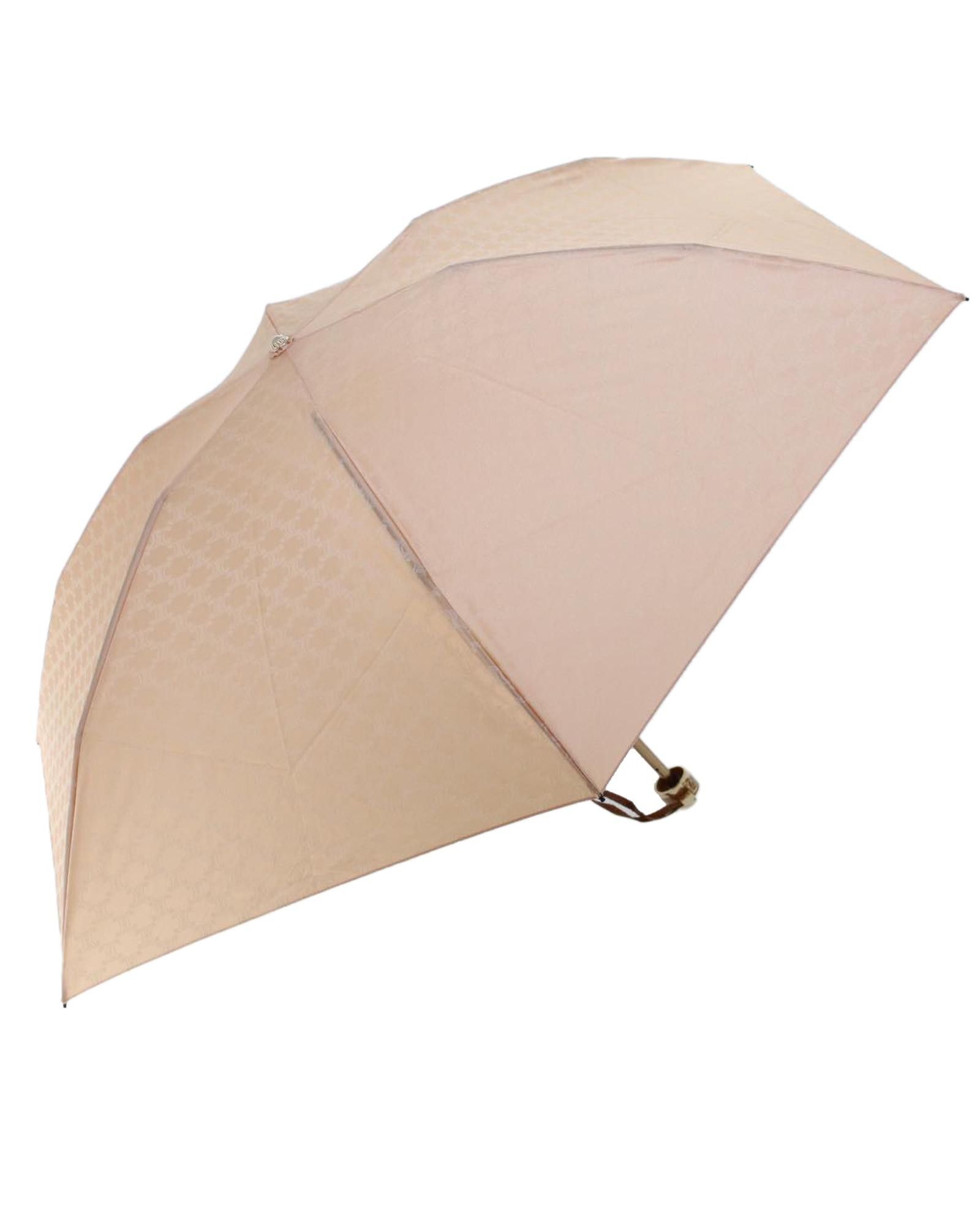 image of Celine Macadam Canvas Folding Umbrella Nylon in Pink, Women's