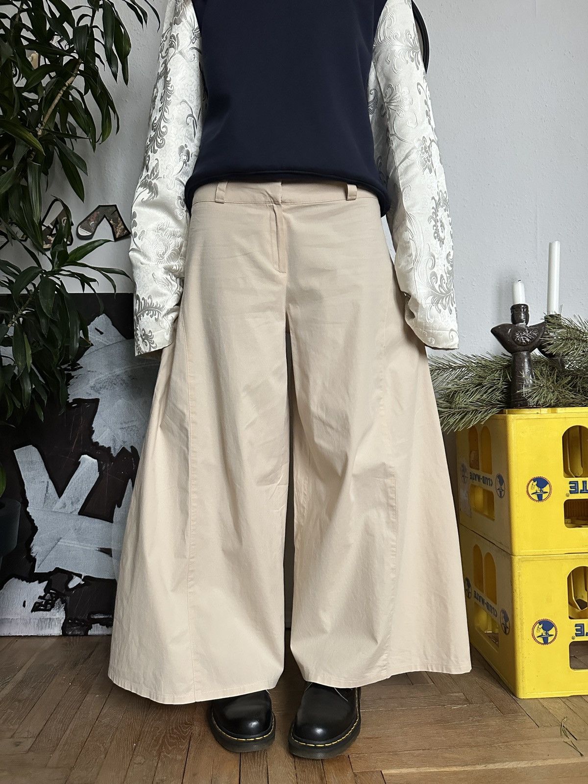20471120 × Seditionaries Vintage Extra Flared Pants Parahcute Y2K Size 30" / US 8 / IT 44 - 6 Thumbnail