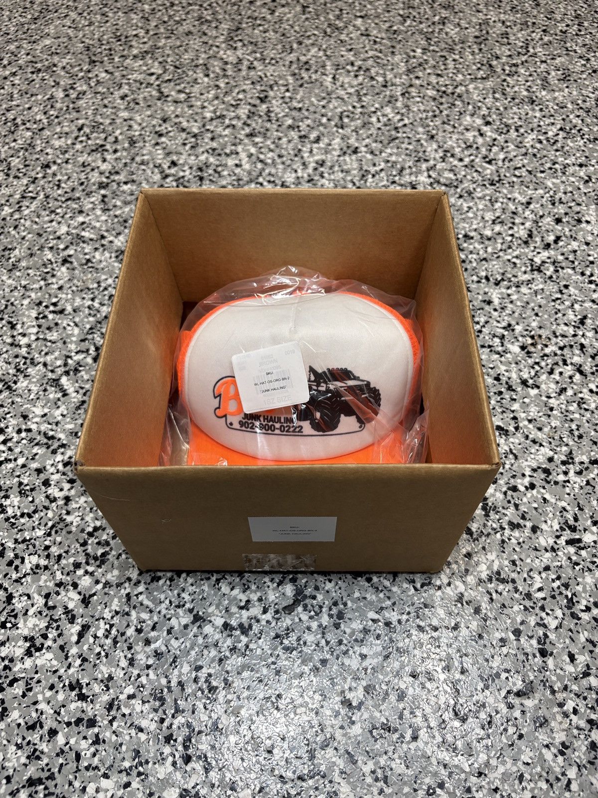 Billy Hill 2022 Billy Hill Neon Orange “Junk Hauling” Trucker Mesh Hat Size ONE SIZE - 6 Thumbnail