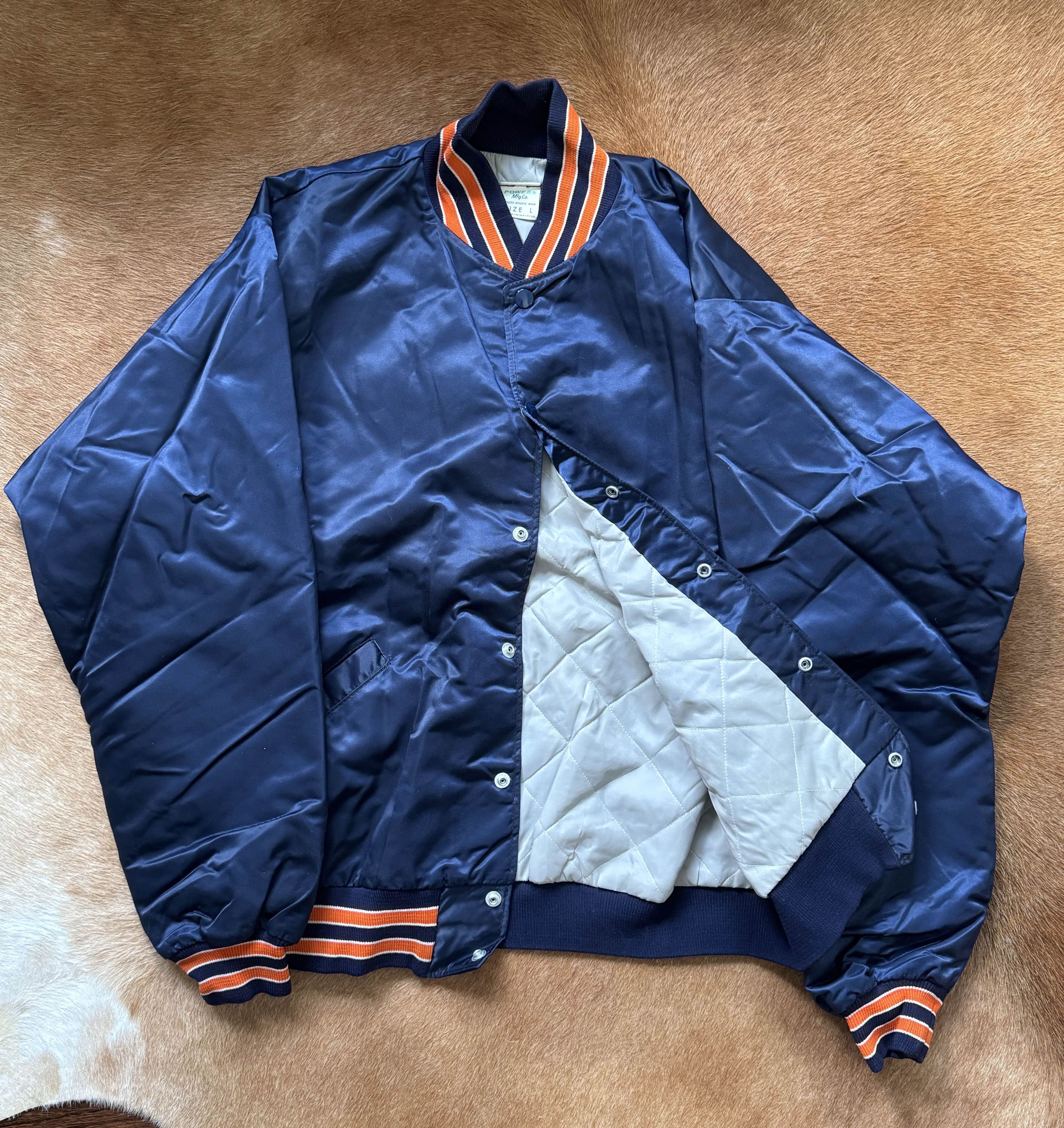 Vintage Vintage 70s-80s Powers Mfg Satin Varsity Jacket Size US L / EU 52-54 / 3 - 1 Thumbnail