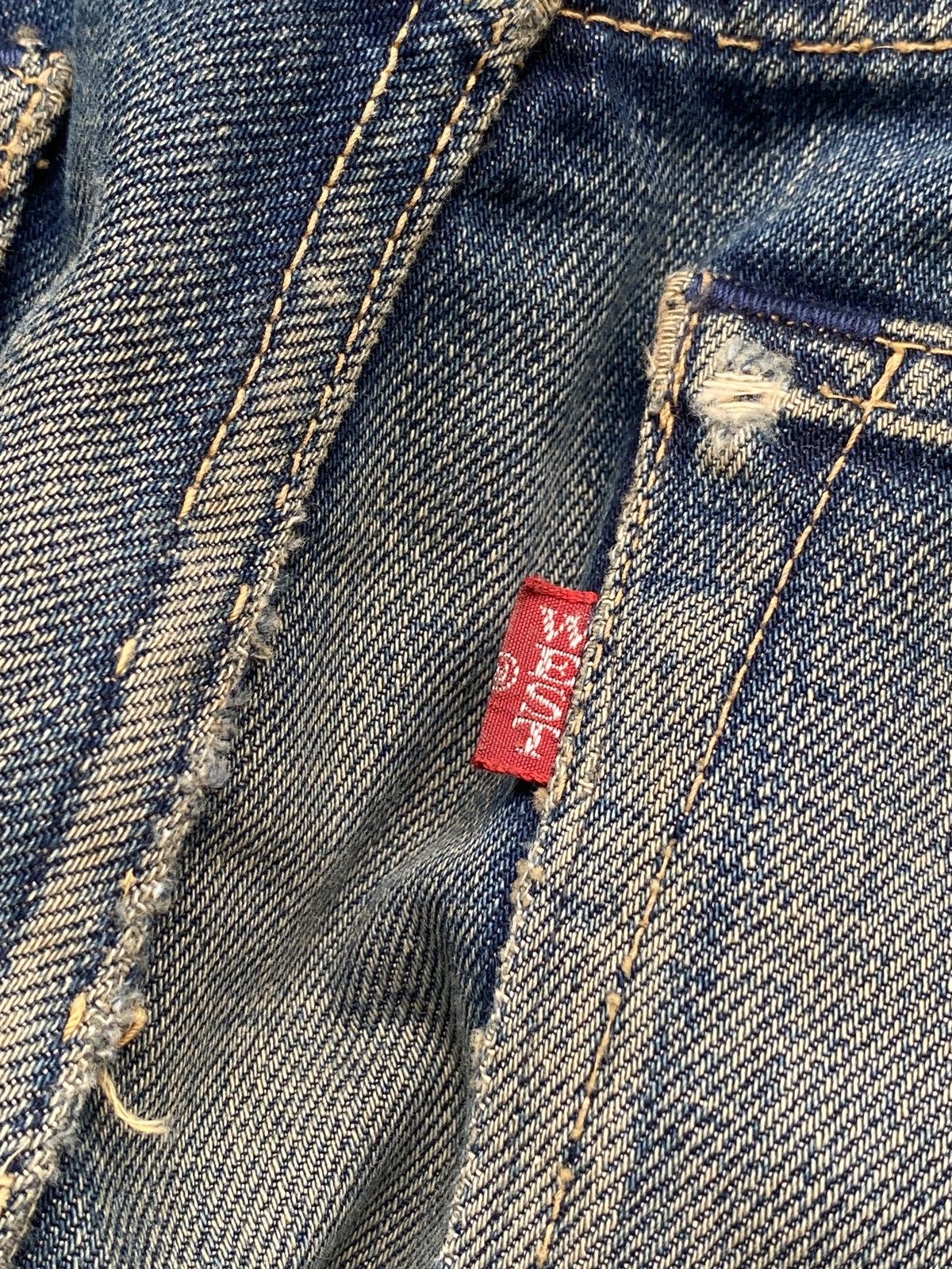 PPFM × Vintage Vintage yellow division selvedge denim Size US 33 - 5 Thumbnail