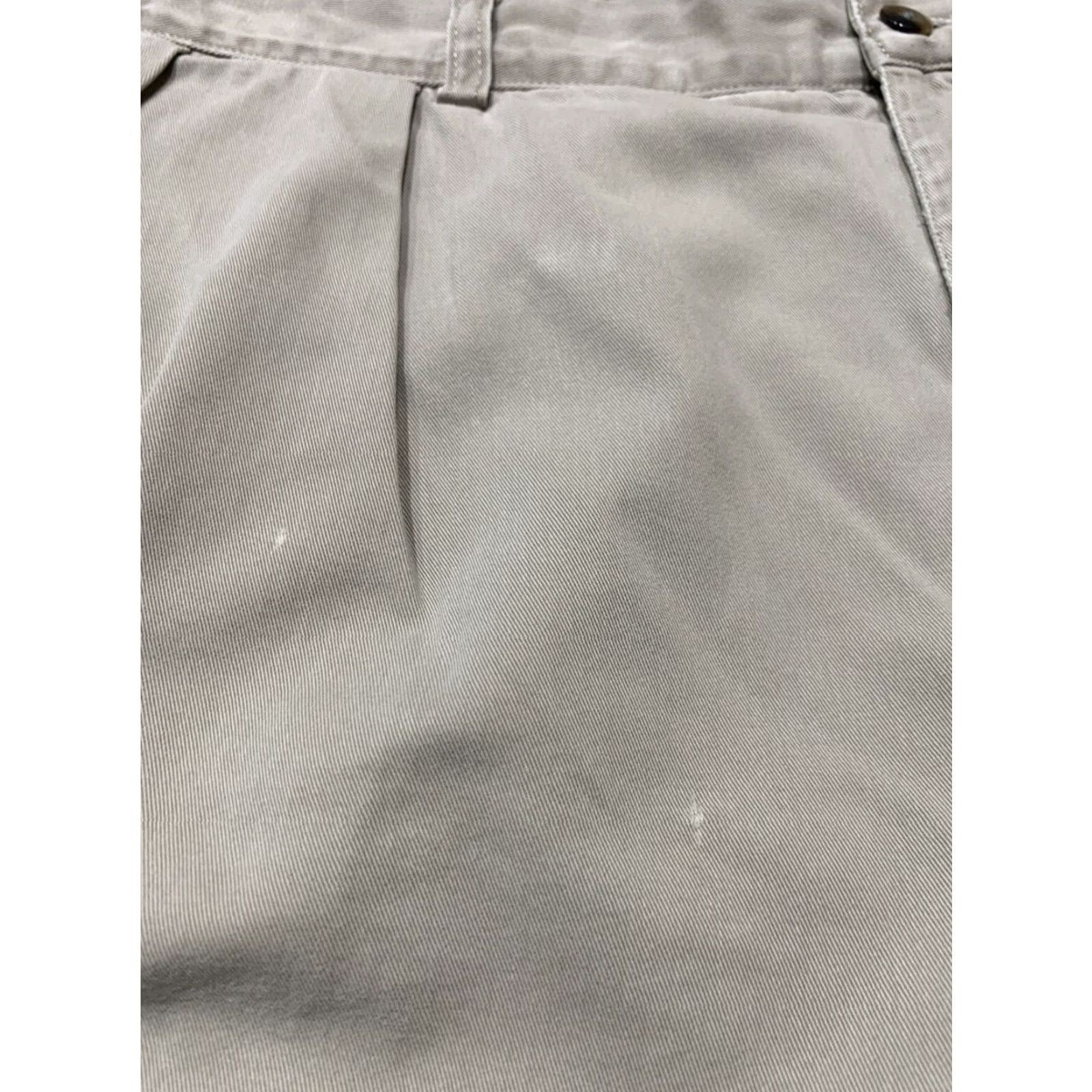 Polo Ralph Lauren VINTAGE Polo Ralph Lauren Tyler Chino Shorts Size 40 Pleated Khaki Tan Classic 90s Mens Size US L / EU 52-54 / 3 - 5 Thumbnail