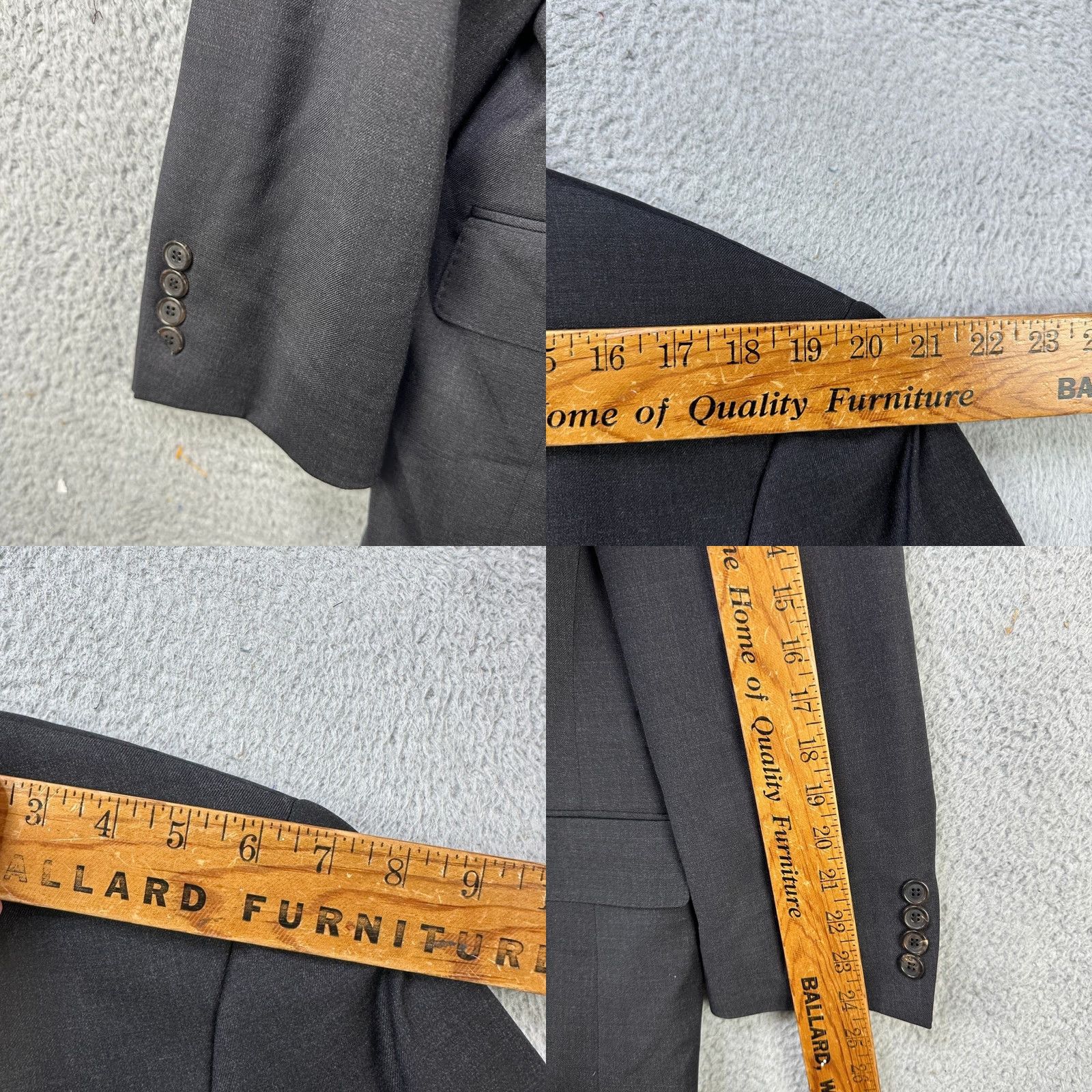 Hart Schaffner Marx Hart Schaffner Marx Wool Blazer Sport Coat Mens 48 Long Gray Notch Two-Button Front Wool Lining Long Sleeve Office Formal Vintage N/A Size 48R - 8 Thumbnail